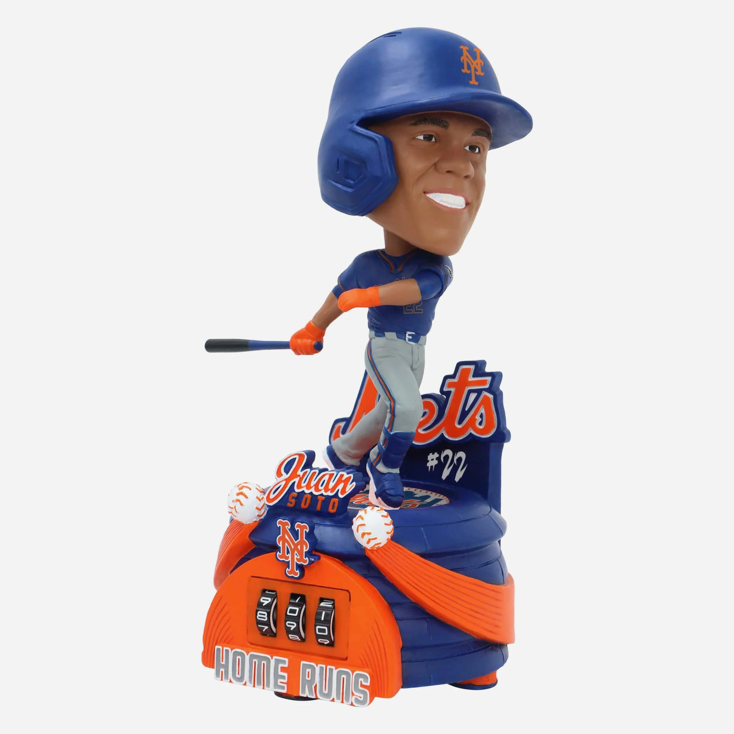 Juan Soto New York Mets Blue Uniform Home Run Counter Medium Bighead Bobblehead - Image 4
