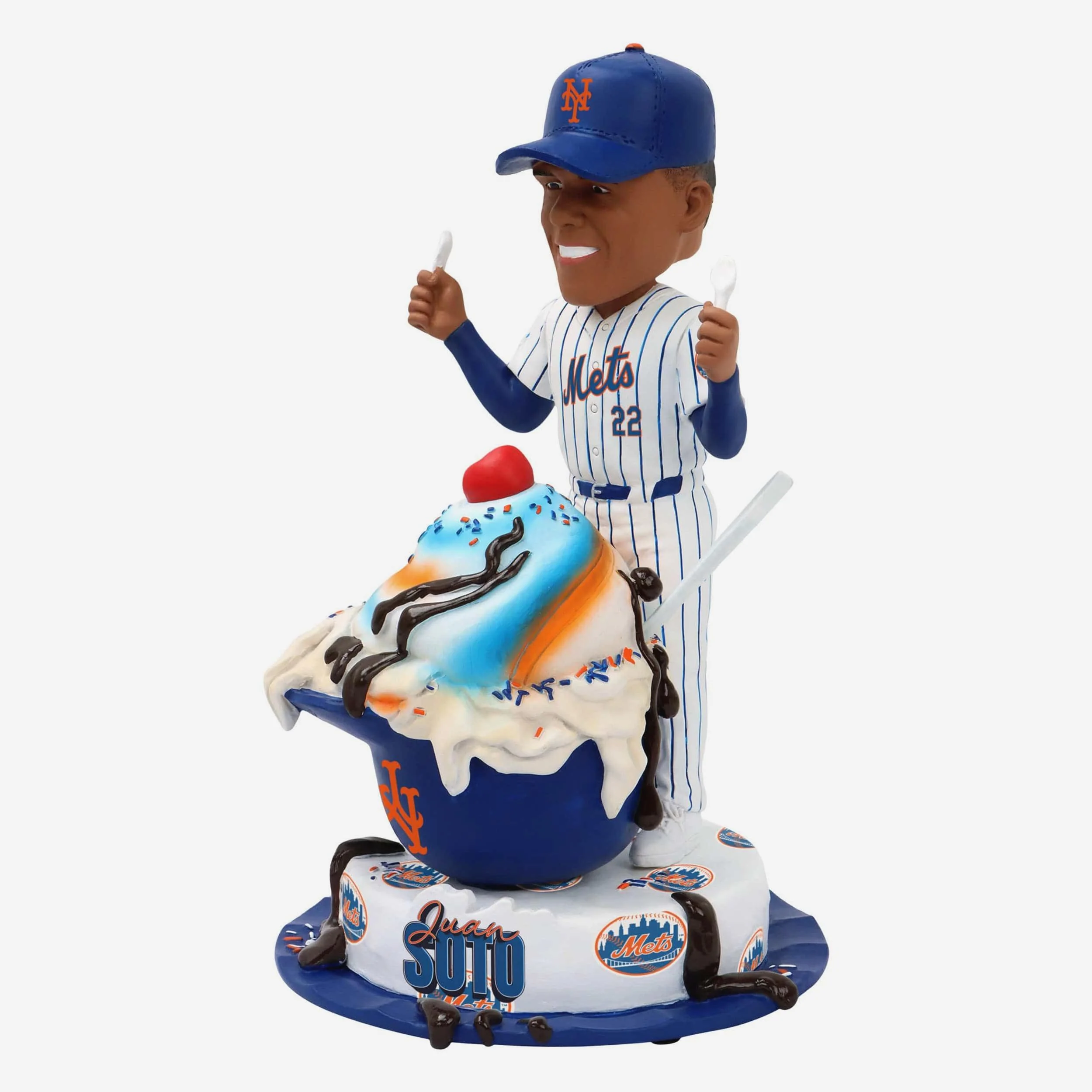 Juan Soto New York Mets Ice Cream Helmet Bobblehead - Image 4