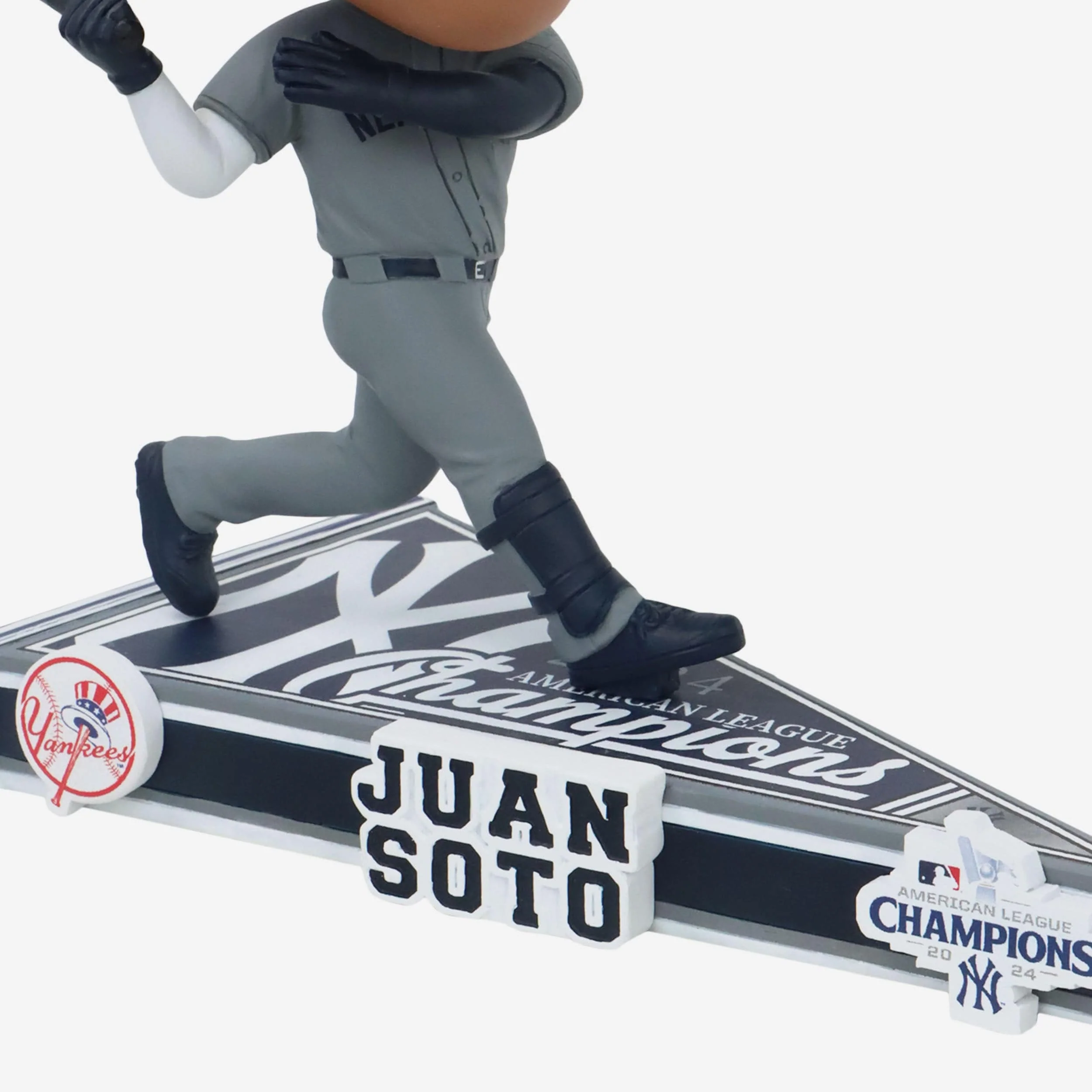 Juan Soto New York Yankees 2024 American League Champions Pennant Base Bighead Bobblehead - Image 3