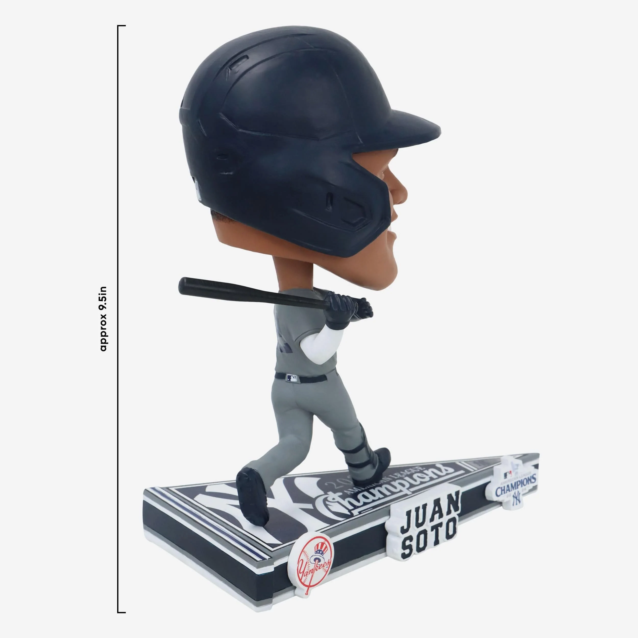 Juan Soto New York Yankees 2024 American League Champions Pennant Base Bighead Bobblehead - Image 4