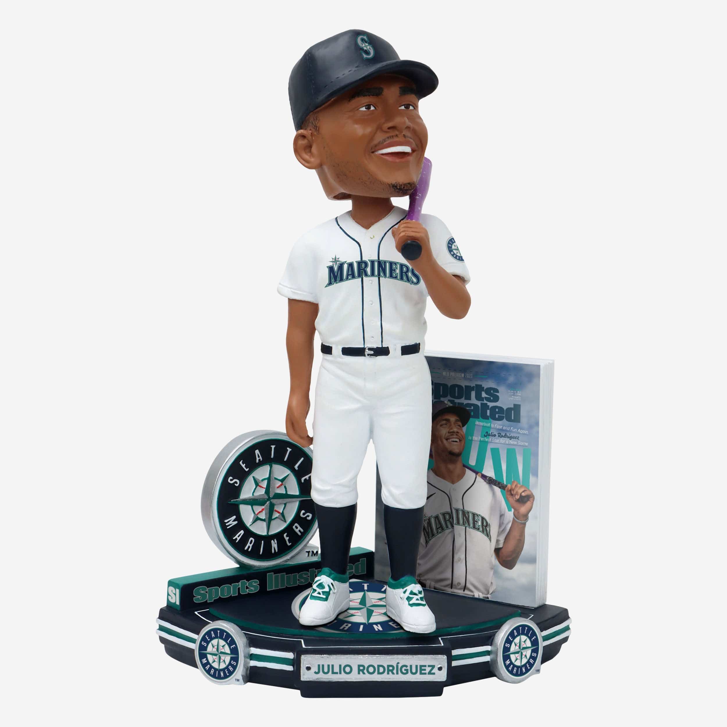 Julio Rodriguez Seattle Mariners Welcome To The Show Sports Illustrated Cover Bobblehead