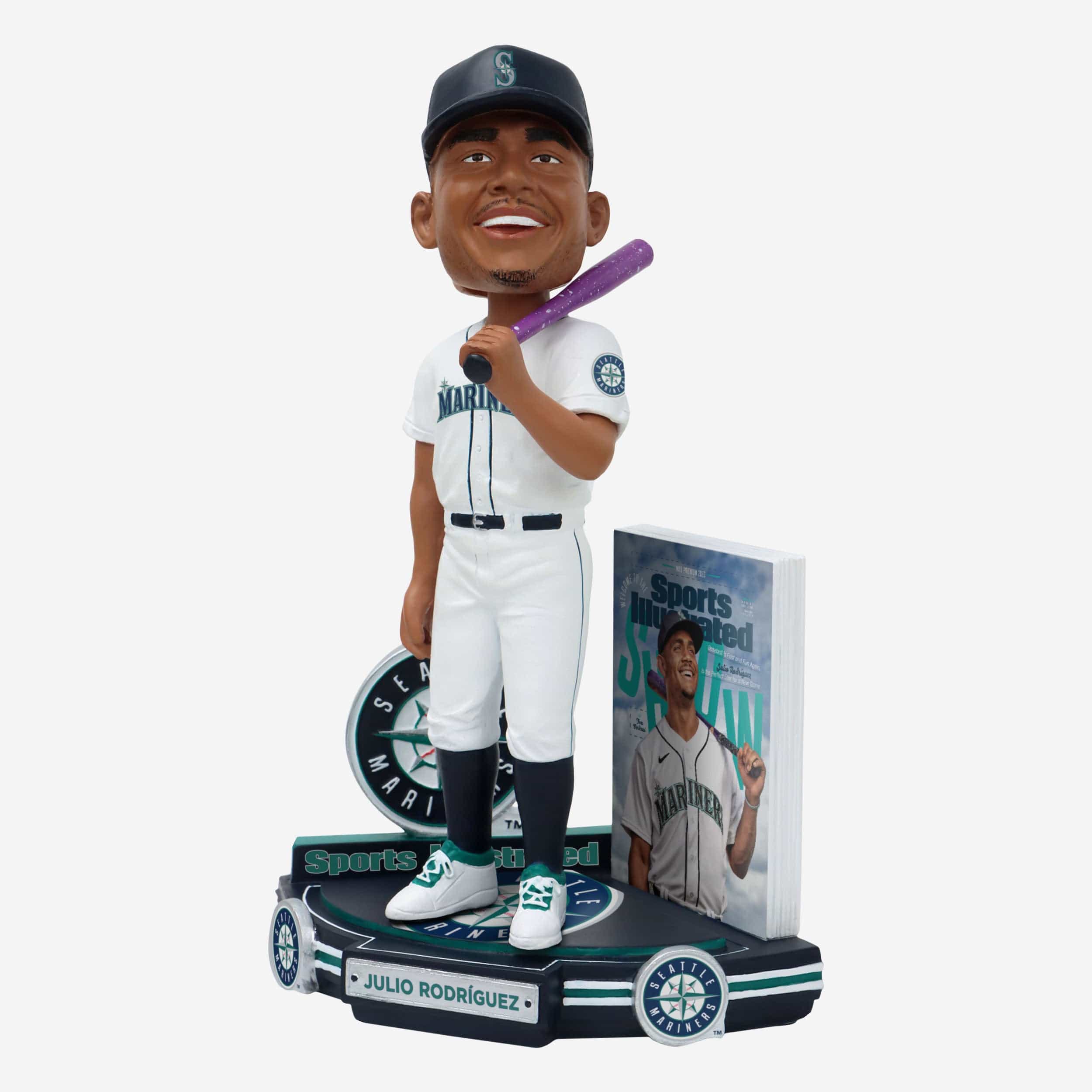 Julio Rodriguez Seattle Mariners Welcome To The Show Sports Illustrated Cover Bobblehead - Image 5