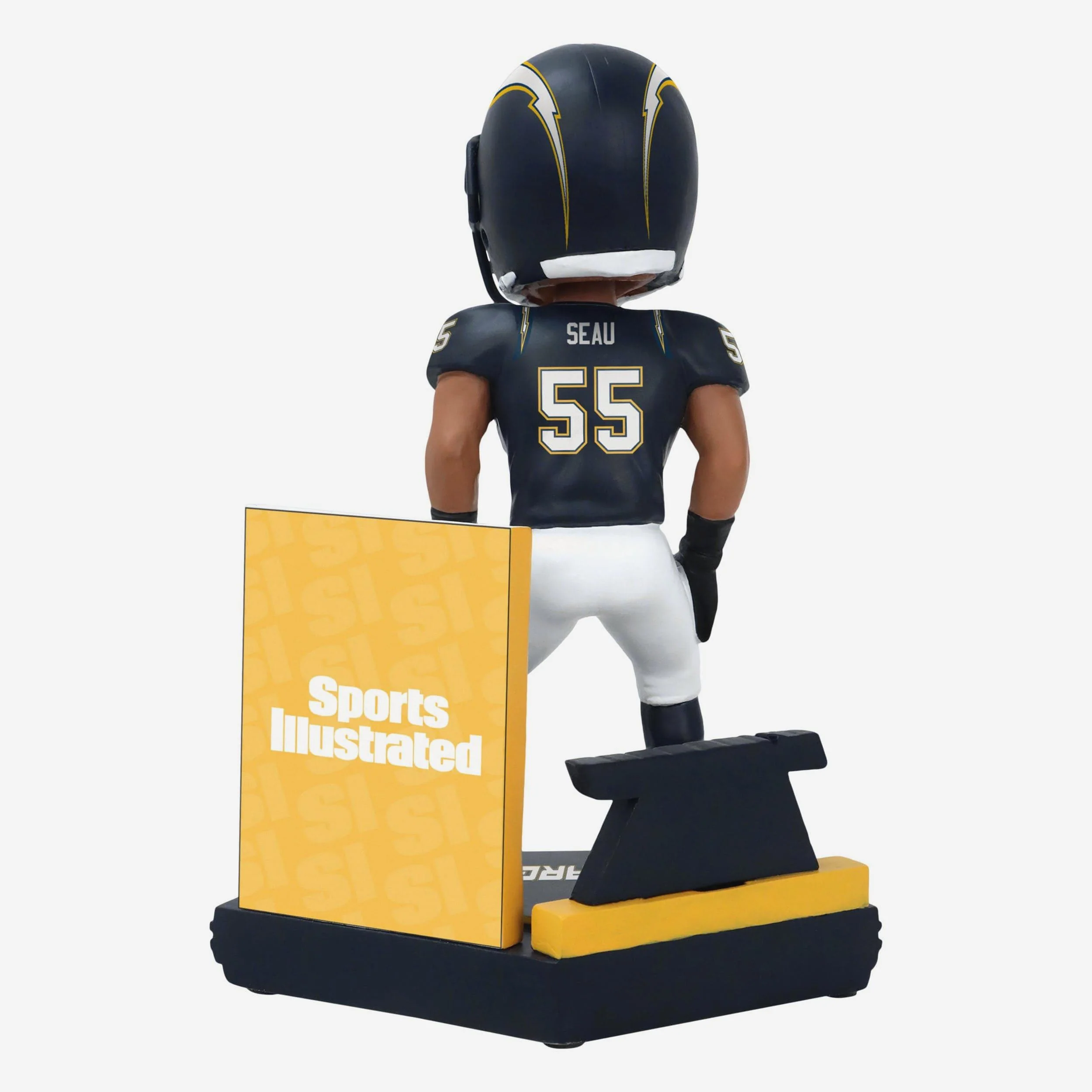 Junior Seau Los Angeles Chargers Blast from the Past Sports Illustrated Cover Bobblehead - Image 5