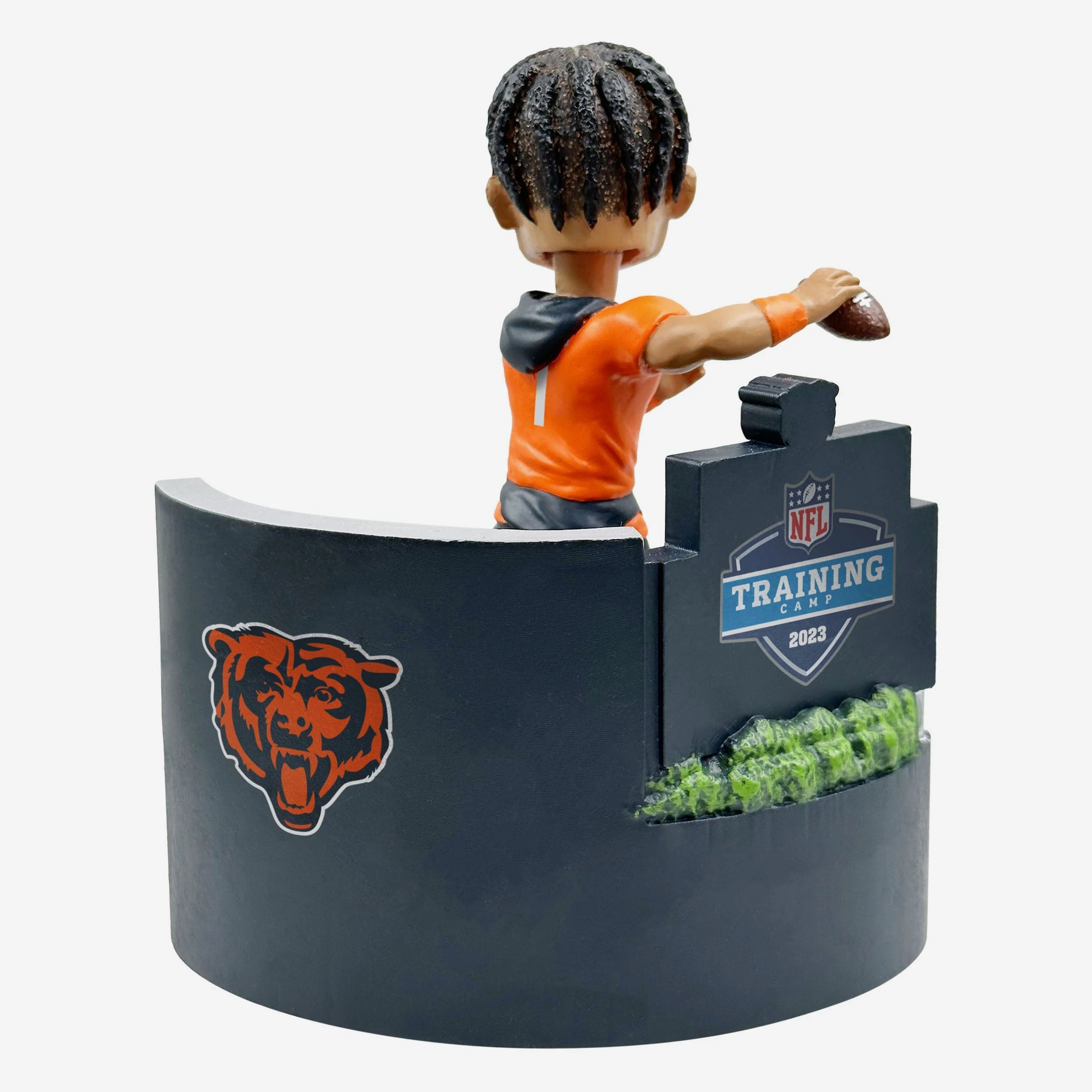 Justin Fields Chicago Bears 2023 Training Camp Mini Bobblehead Scene - Image 5