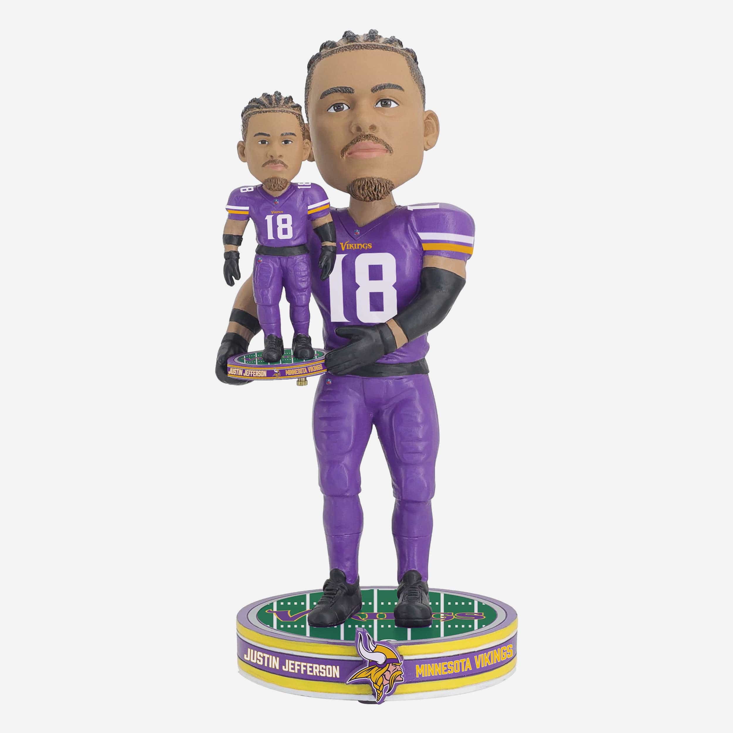 Justin Jefferson Minnesota Vikings Bobble Dubblz Bobblehead