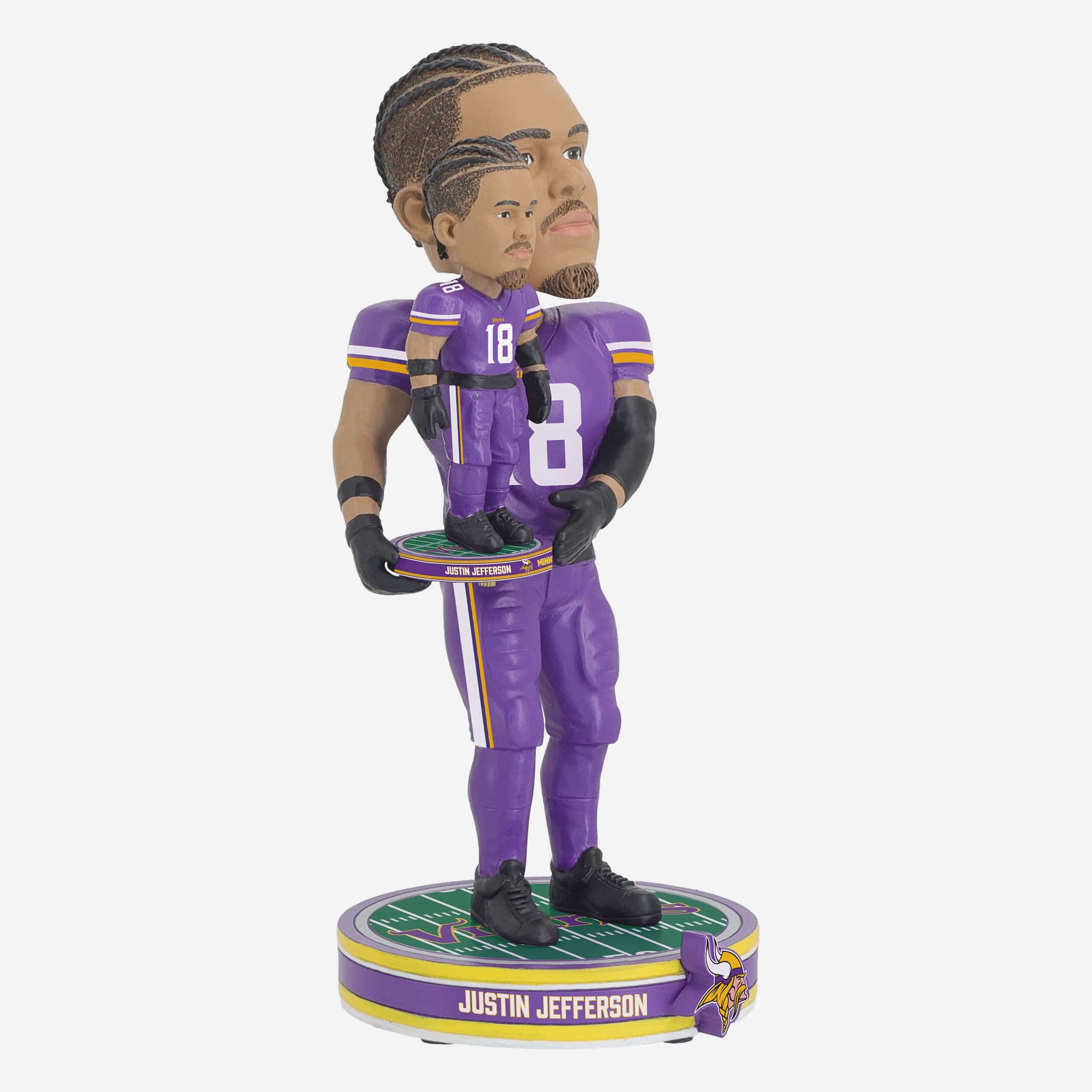 Justin Jefferson Minnesota Vikings Bobble Dubblz Bobblehead - Image 5