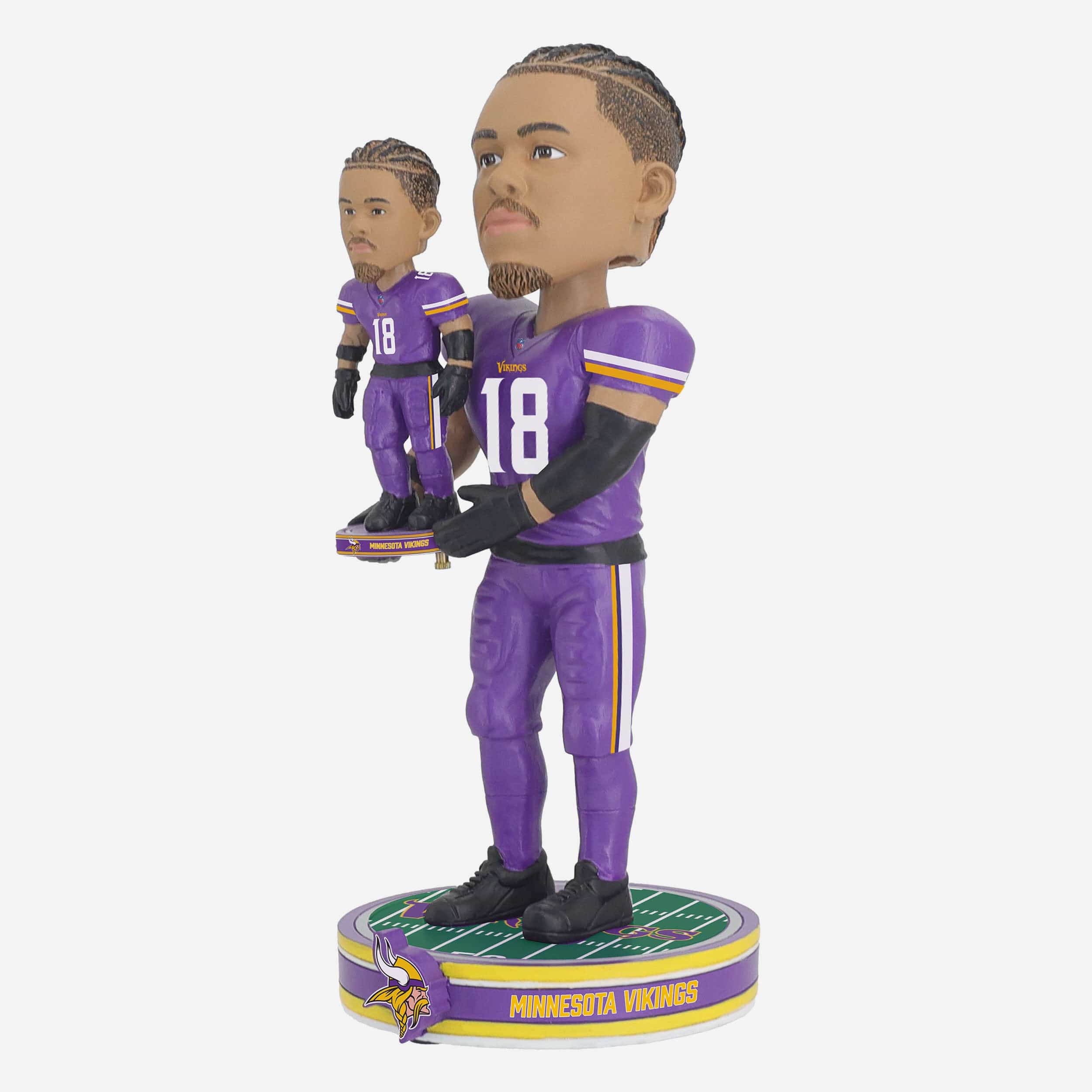 Justin Jefferson Minnesota Vikings Bobble Dubblz Bobblehead - Image 6