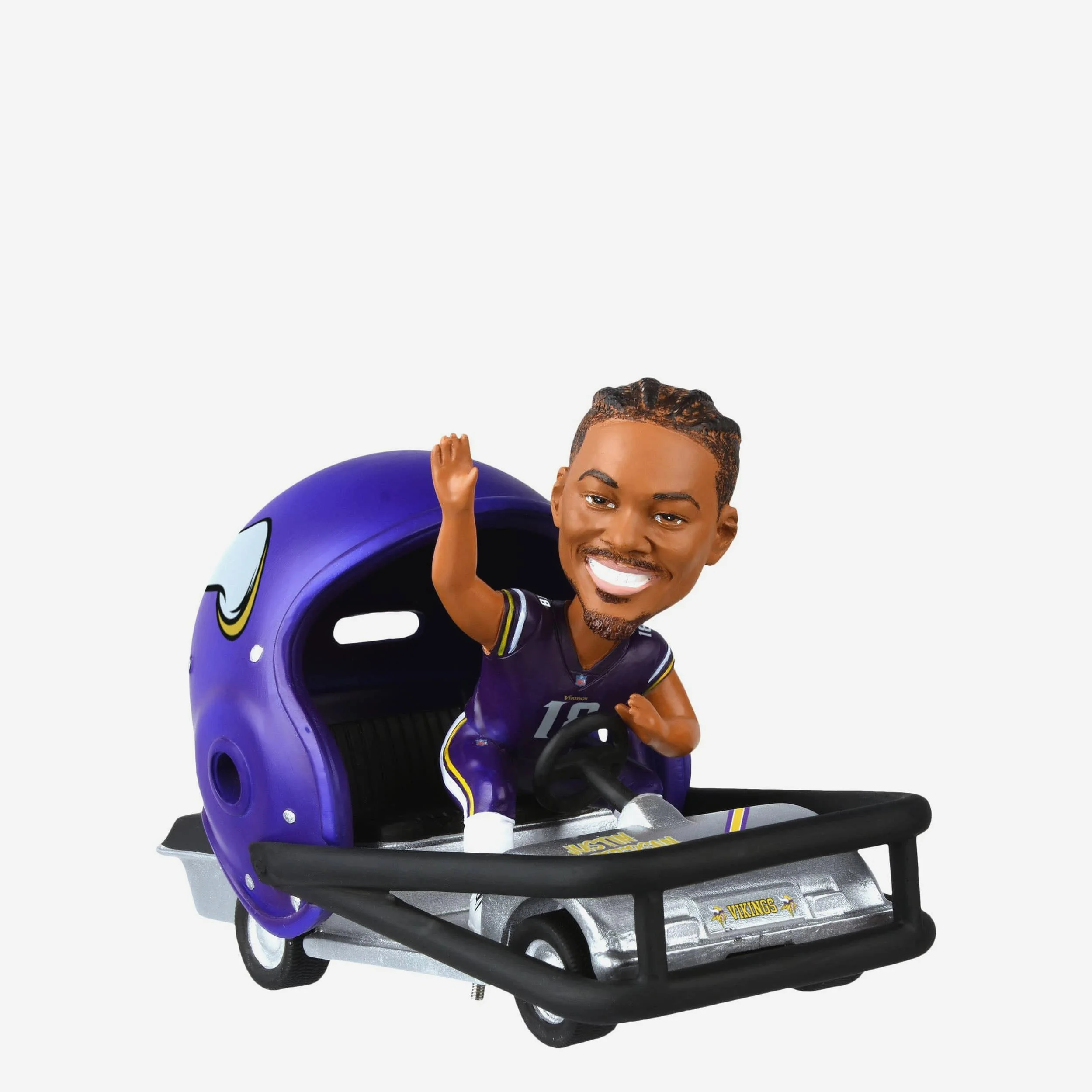 Justin Jefferson Minnesota Vikings Helmet Cart Bobblehead