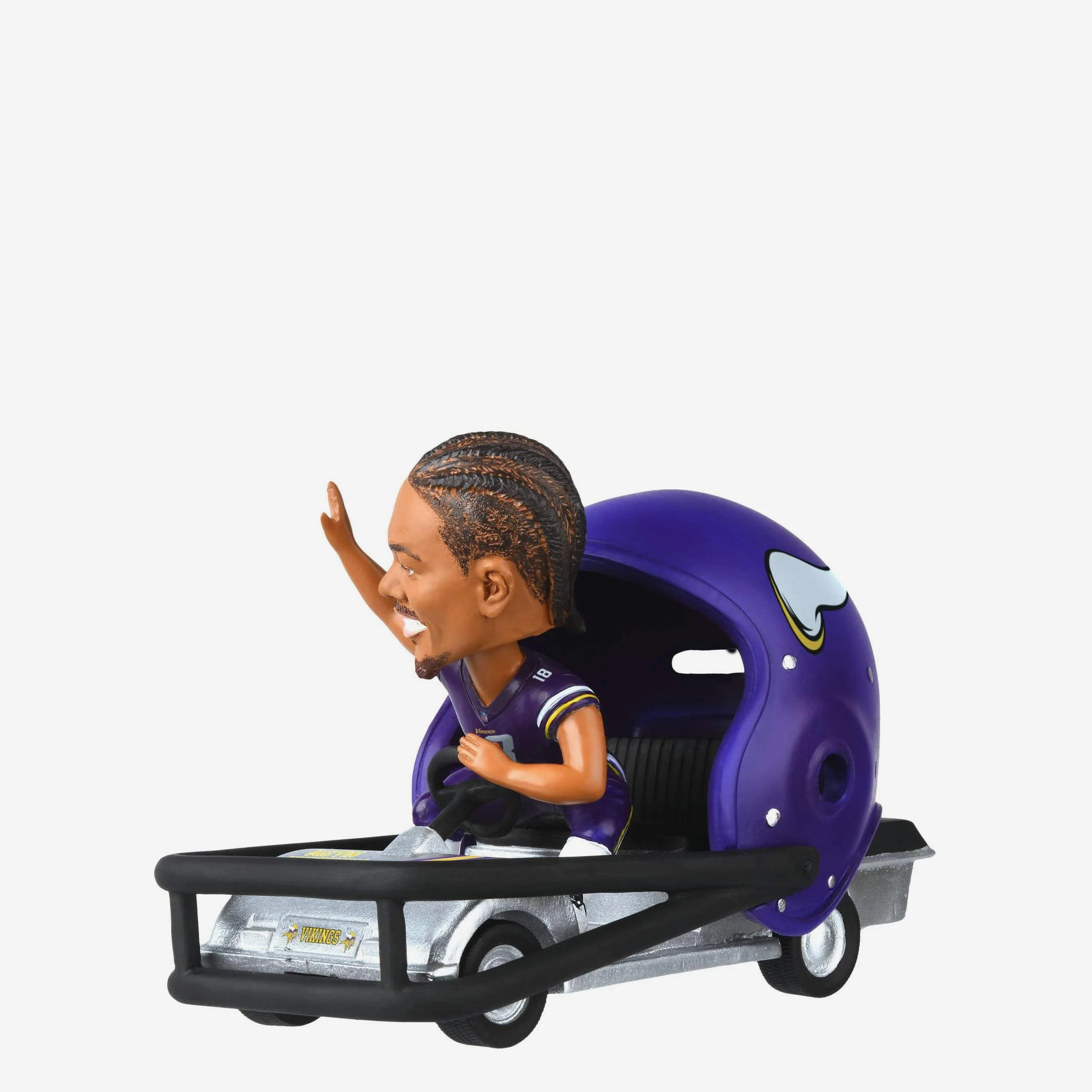 Justin Jefferson Minnesota Vikings Helmet Cart Bobblehead - Image 4