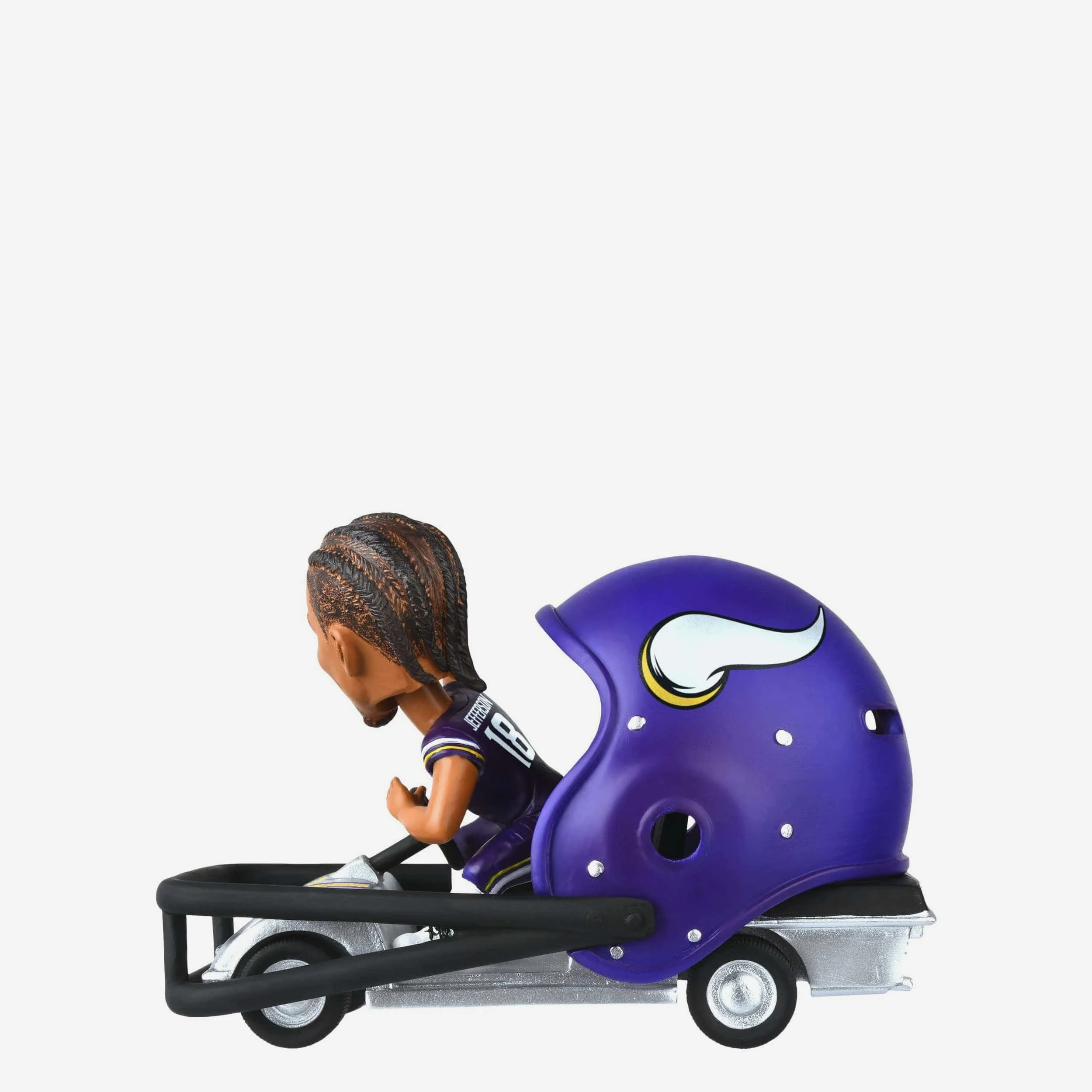 Justin Jefferson Minnesota Vikings Helmet Cart Bobblehead - Image 5