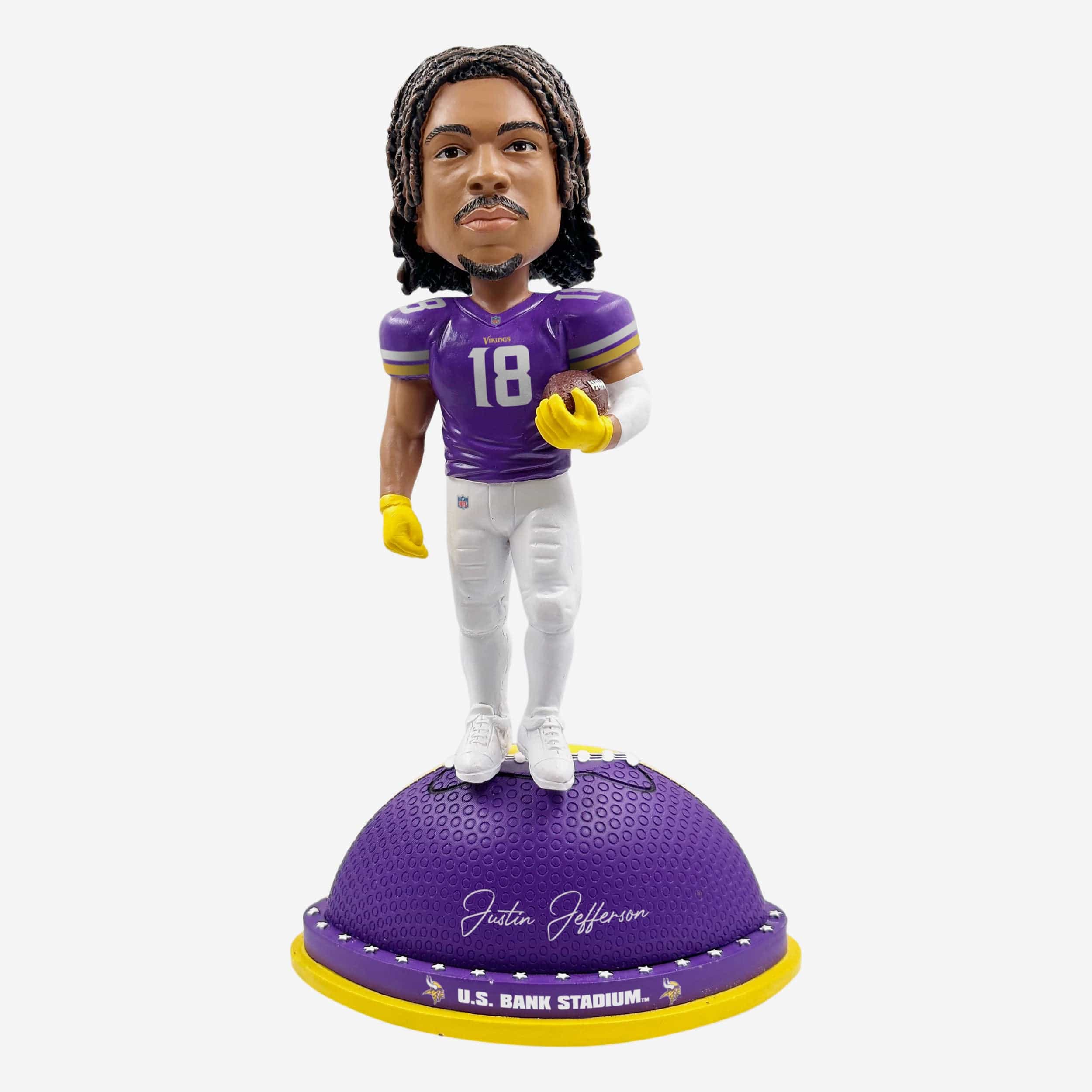 Justin Jefferson Minnesota Vikings Magnetic Stadium Base Bobblehead