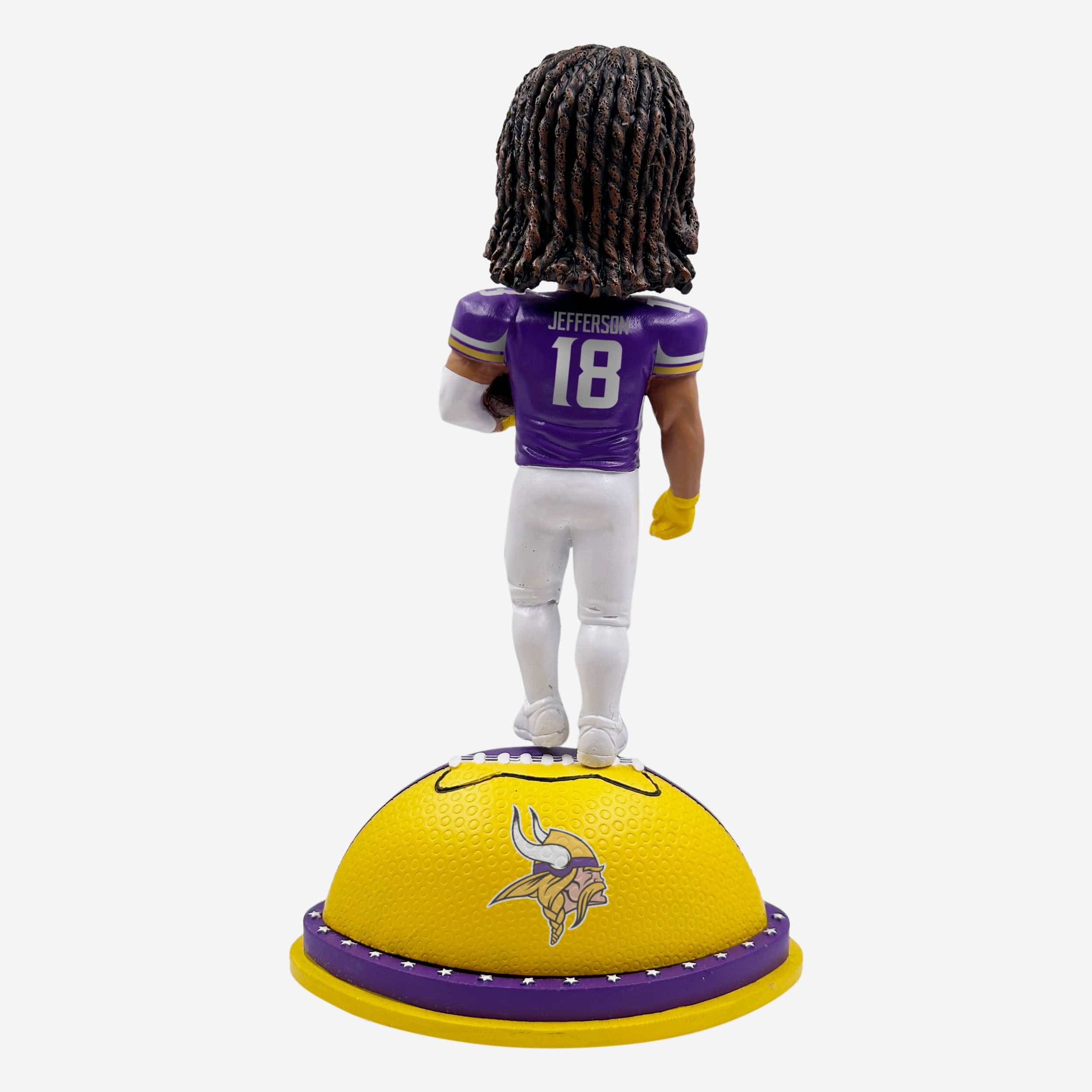 Justin Jefferson Minnesota Vikings Magnetic Stadium Base Bobblehead - Image 6
