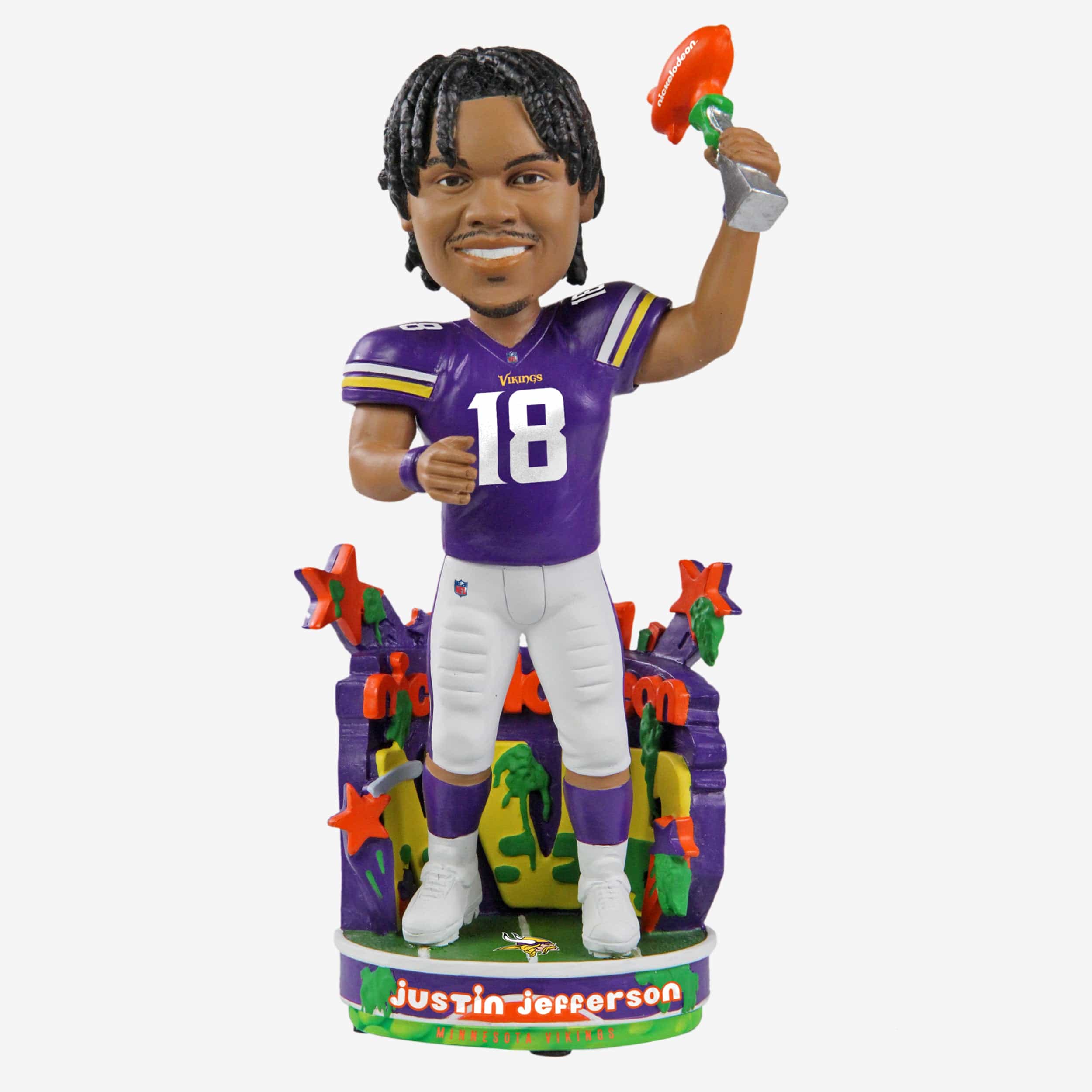 Justin Jefferson Minnesota Vikings Nickelodeon NVP Bobblehead