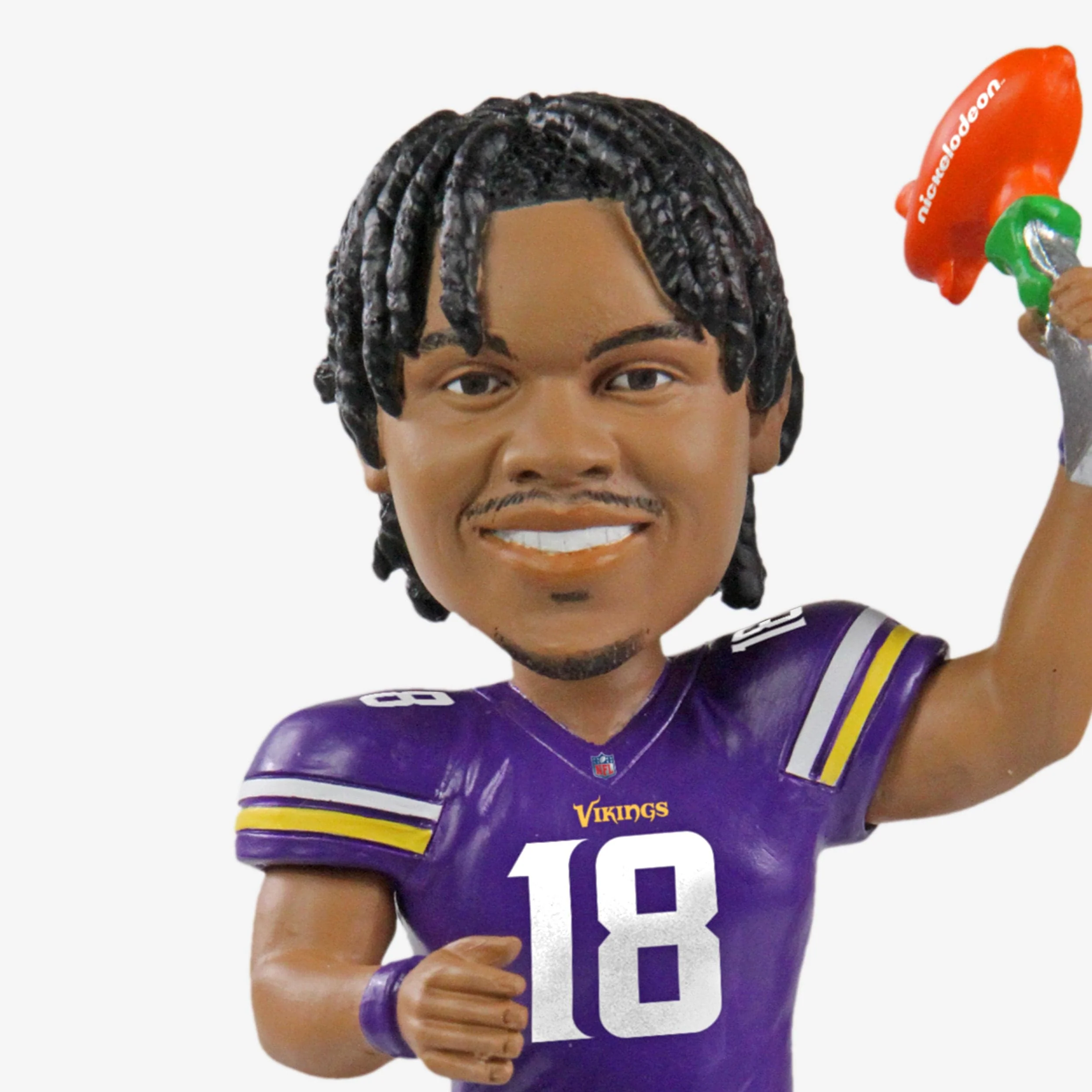 Justin Jefferson Minnesota Vikings Nickelodeon NVP Bobblehead - Image 2