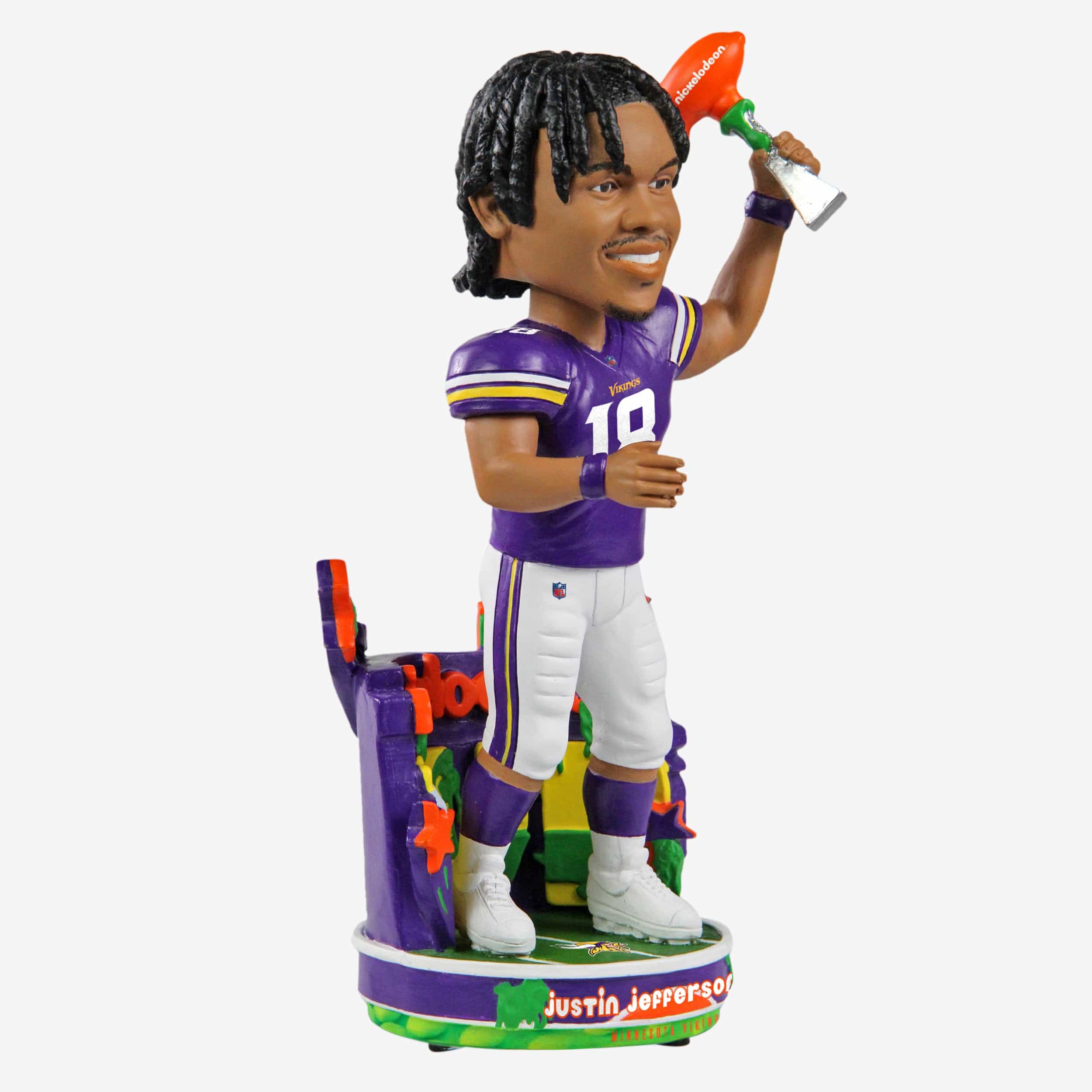 Justin Jefferson Minnesota Vikings Nickelodeon NVP Bobblehead - Image 5