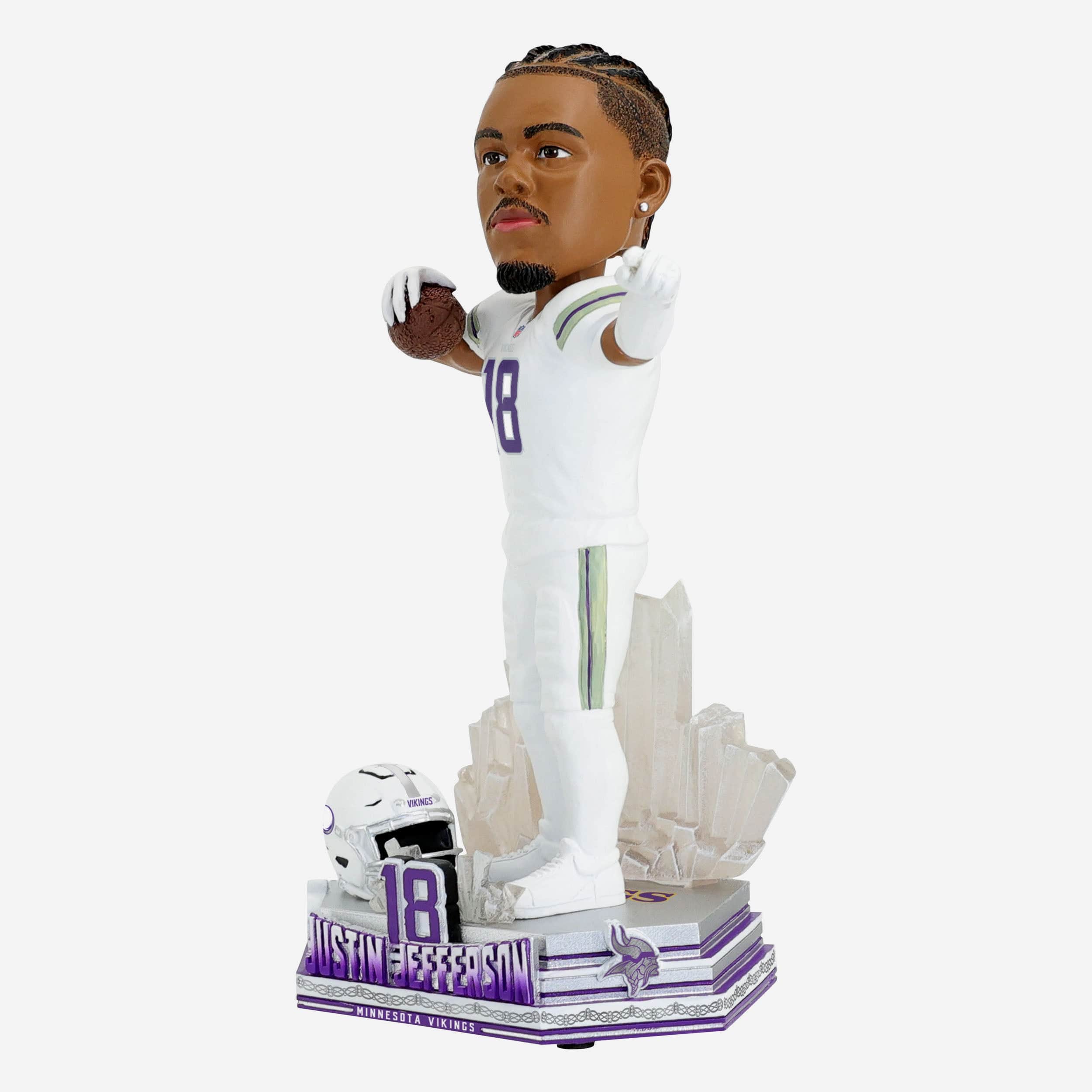 Justin Jefferson Minnesota Vikings Winter Warrior Bobblehead - Image 4