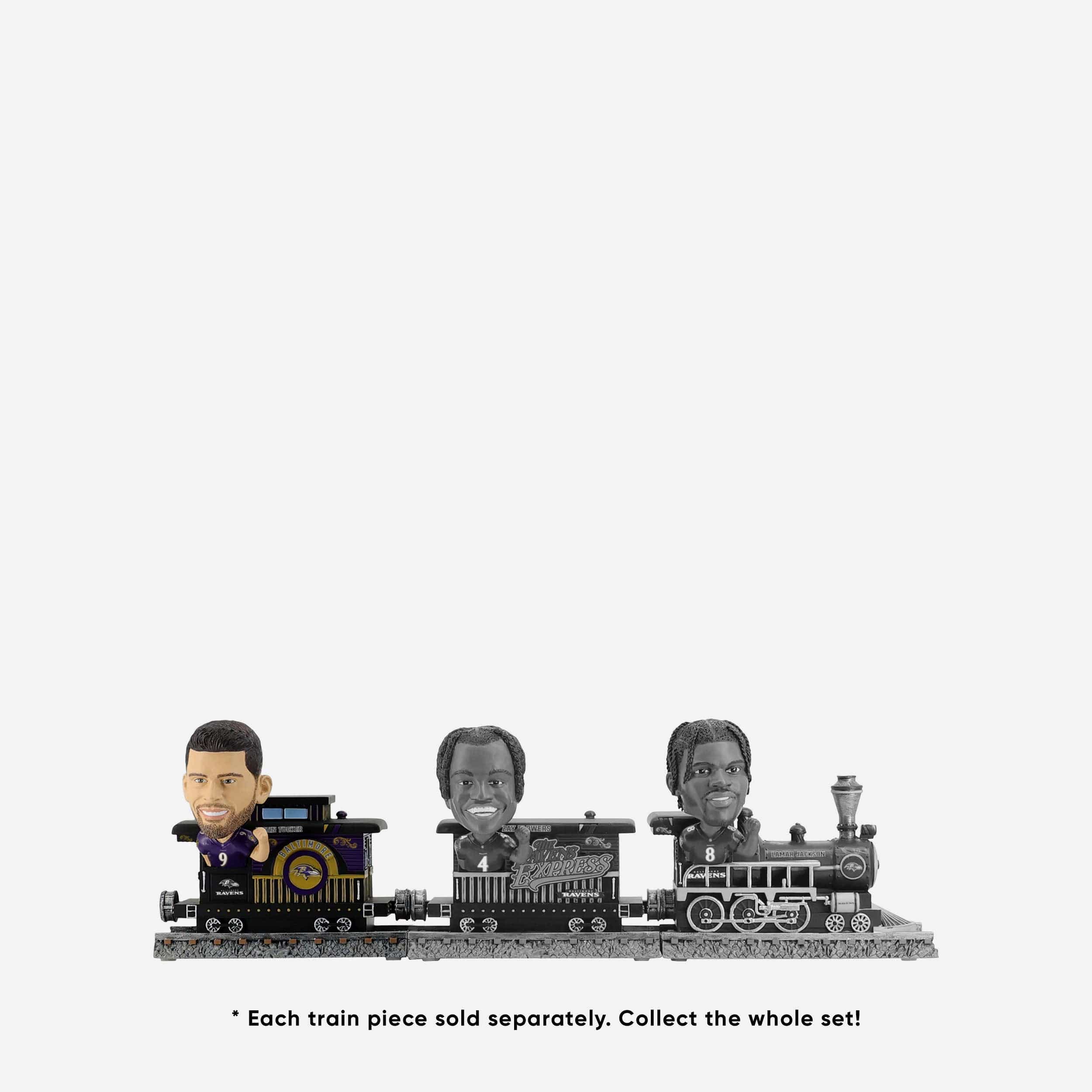 Justin Tucker Baltimore Ravens Express Train Bobblehead - Image 6