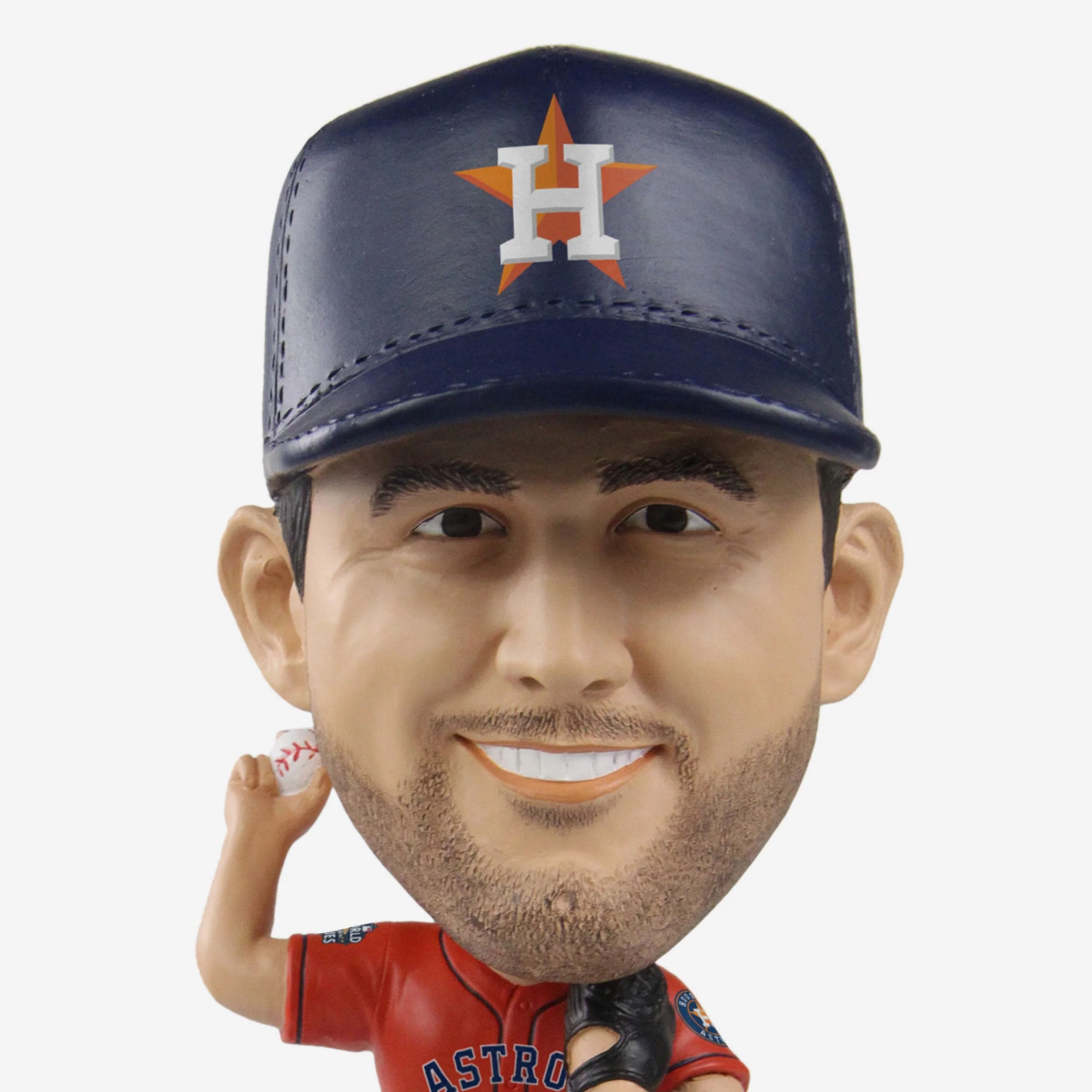 Justin Verlander Houston Astros 2022 World Series Champions Orange Jersey Bighead Bobblehead - Image 2