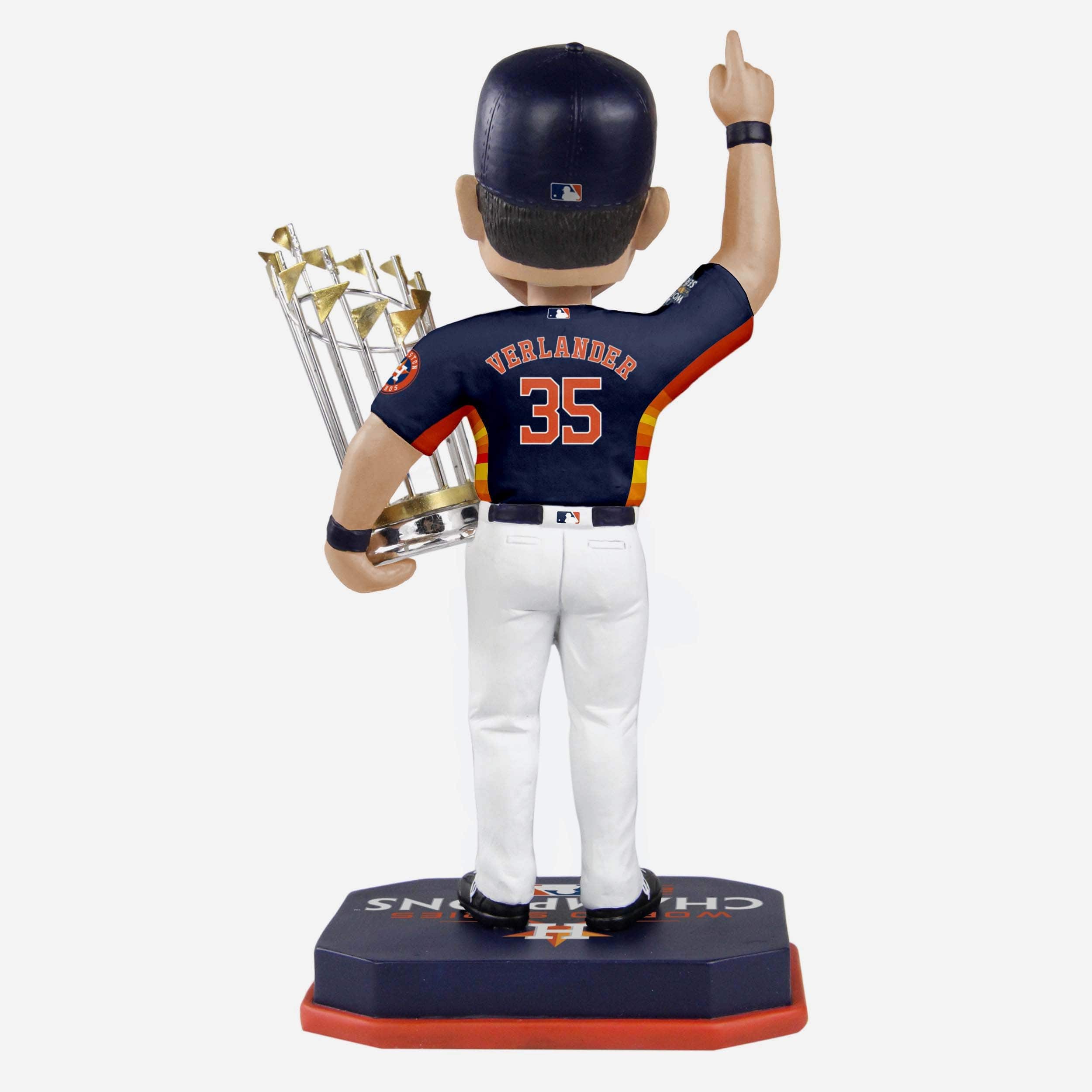 Justin Verlander Houston Astros Navy Blue Uniform 2022 World Series Champions Bobblehead - Image 2