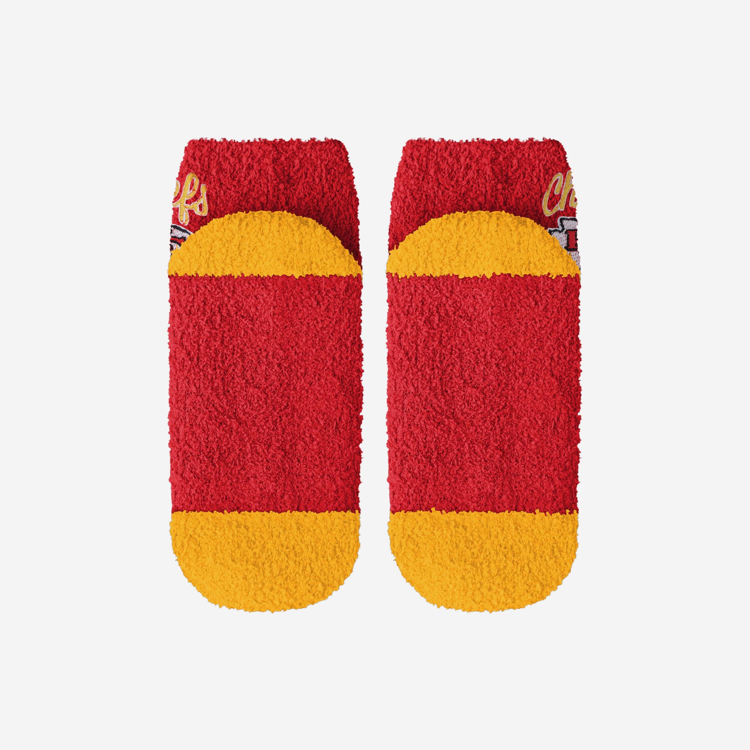 Kansas City Chiefs 2 Pack Womens Script Logo Fuzzy Ankle Socks - Image 5