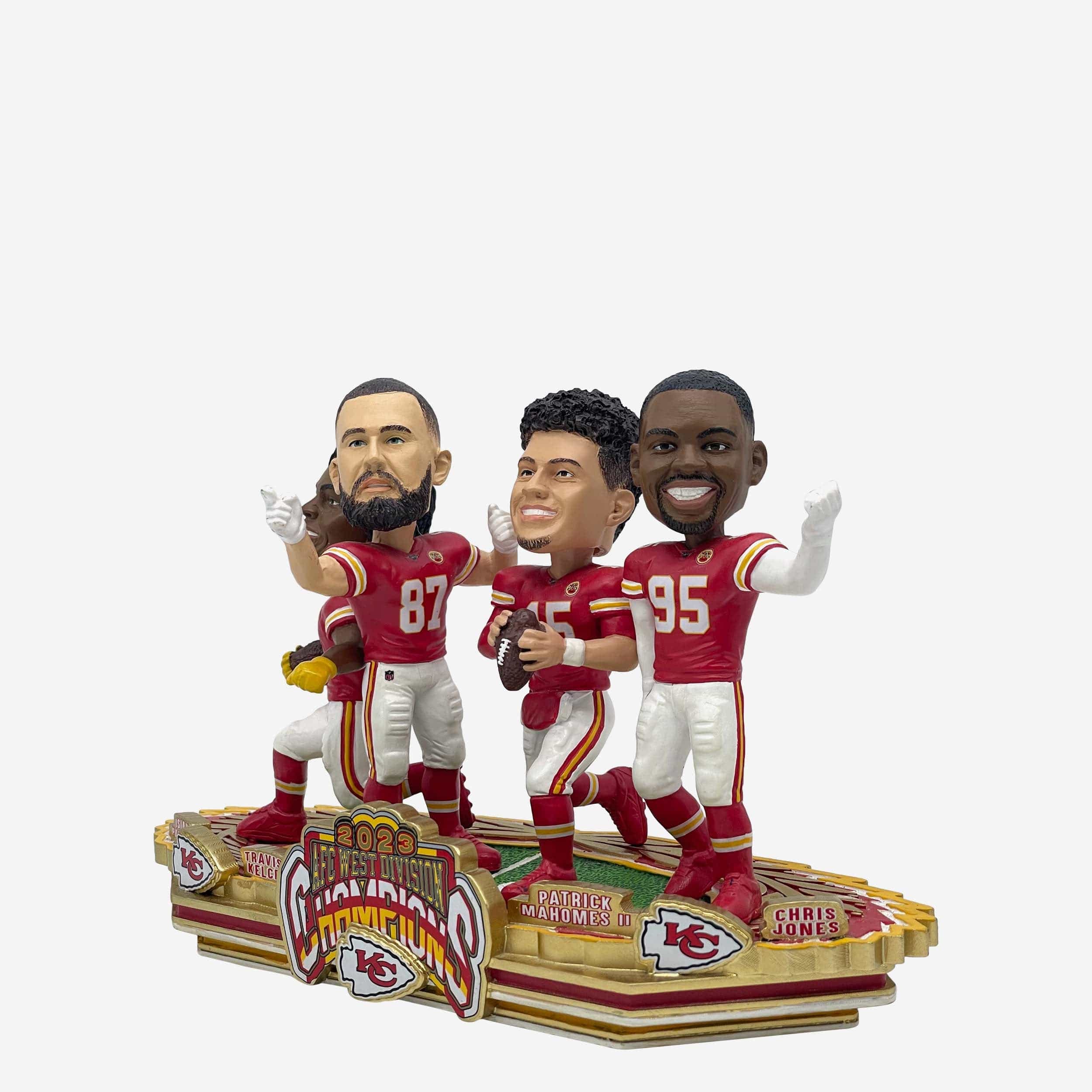 Kansas City Chiefs 2023 AFC West Division Champions Mini Bobblehead Scene - Image 7