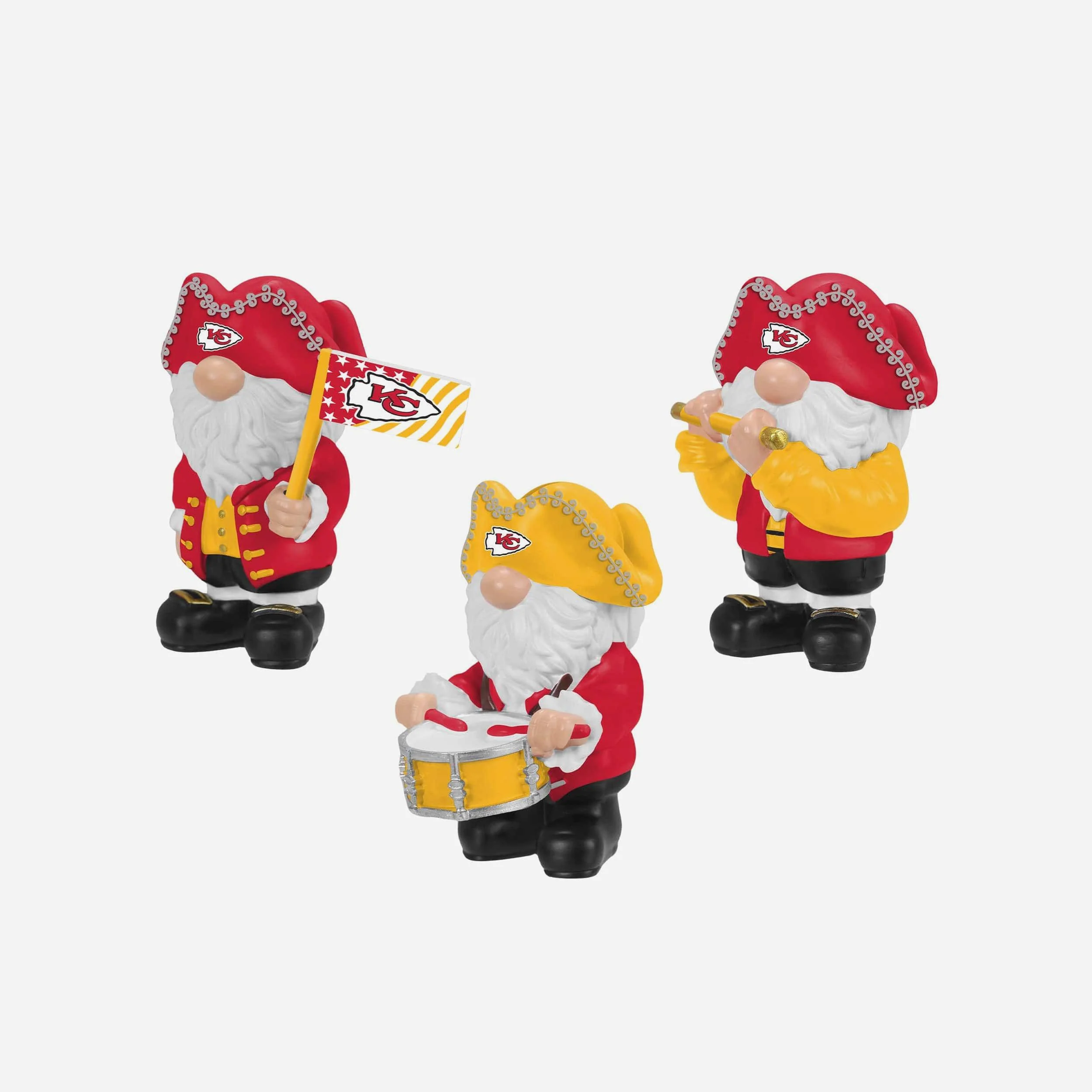 Kansas City Chiefs 3 Pack Americana Mini Gnome Set - Image 3