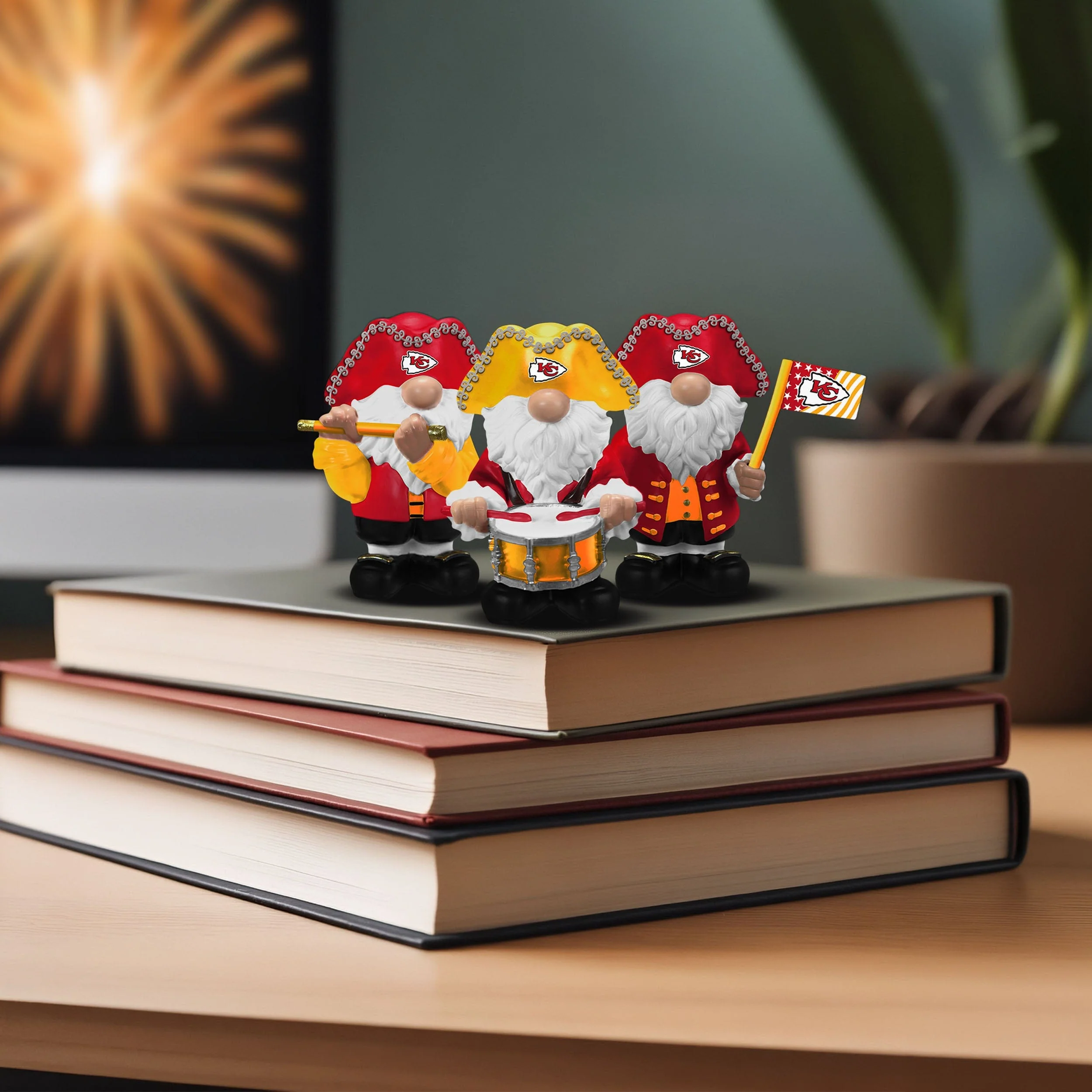 Kansas City Chiefs 3 Pack Americana Mini Gnome Set - Image 4