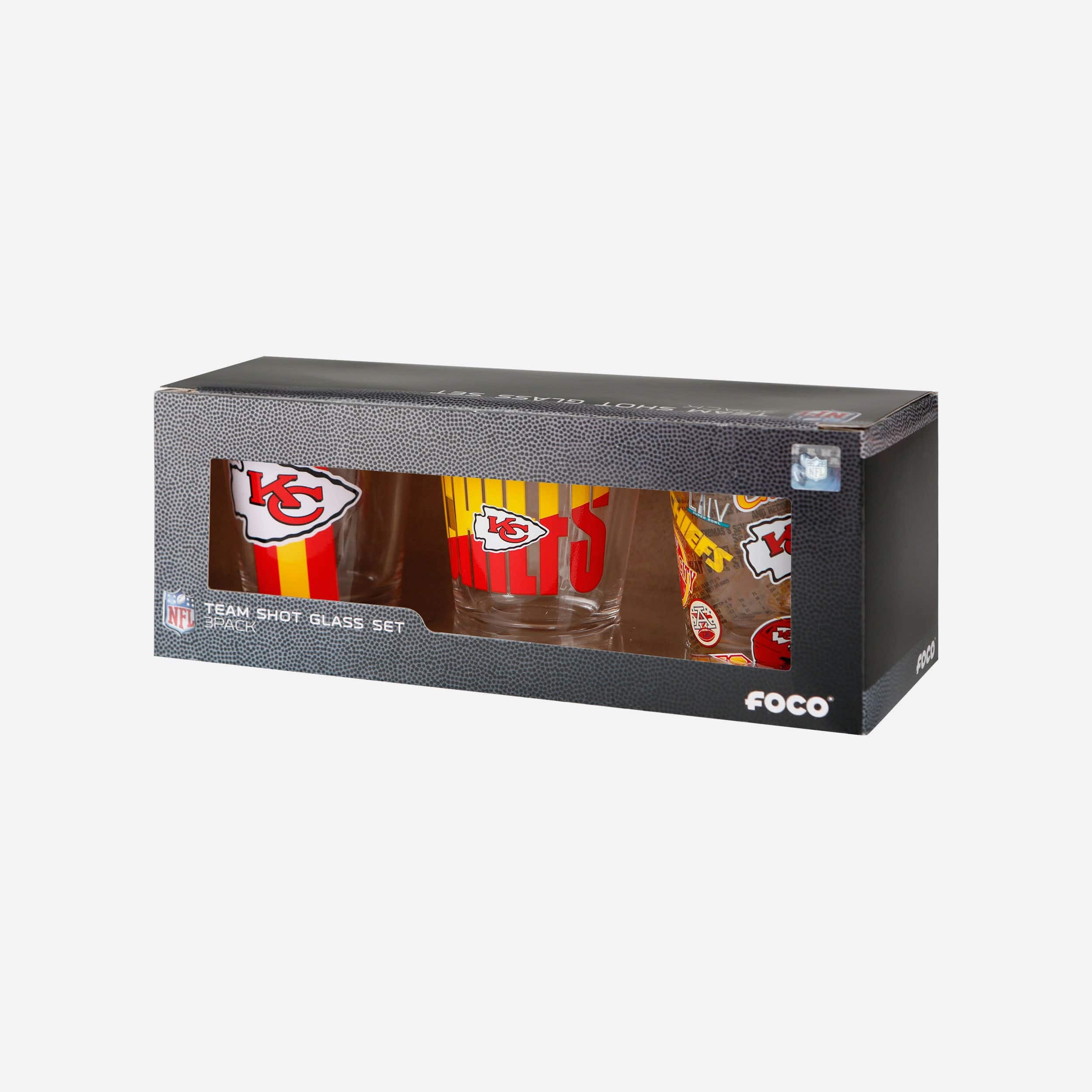 Kansas City Chiefs 3 Pack Shot Glass - Image 5