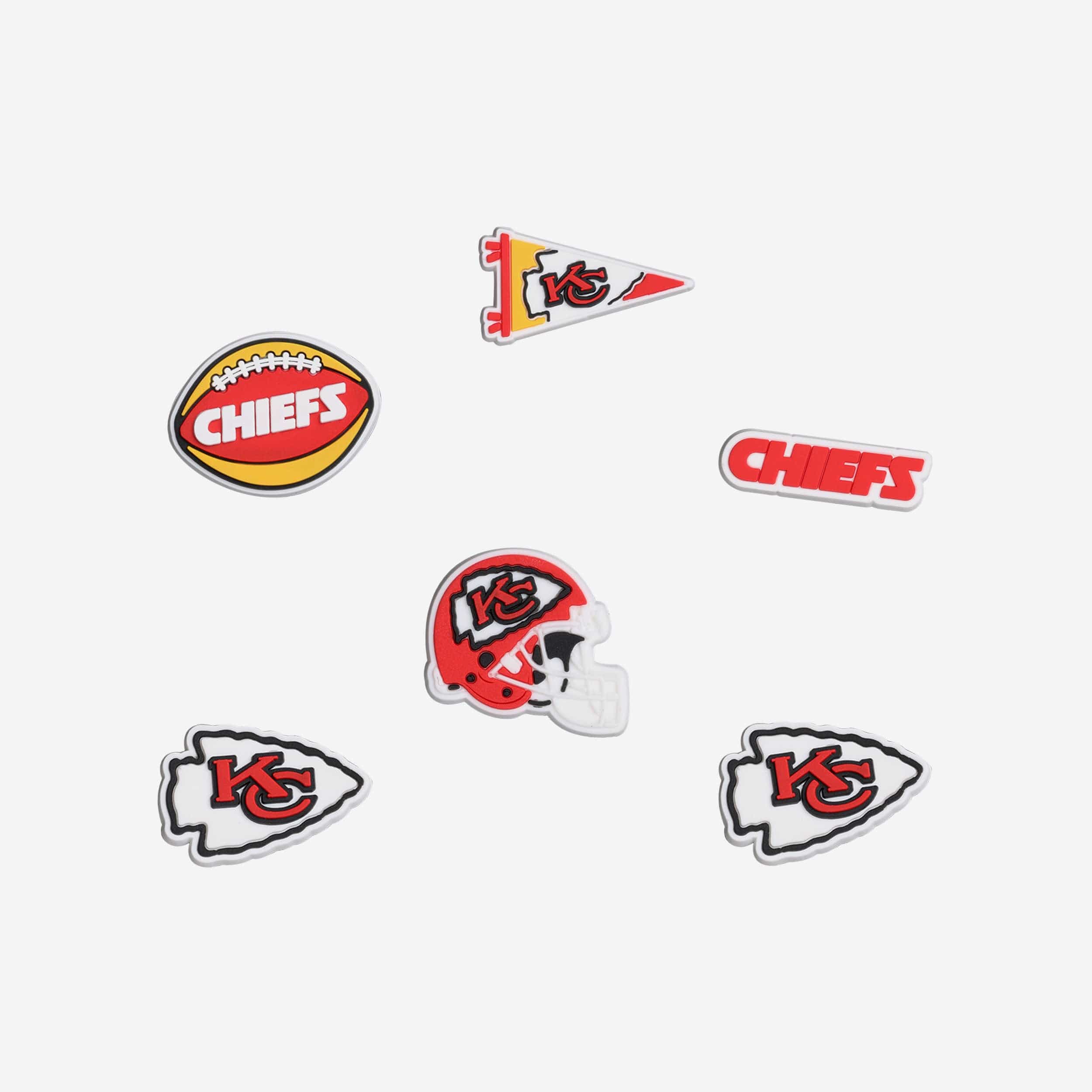 Kansas City Chiefs 6 Pack Team Clog Charms