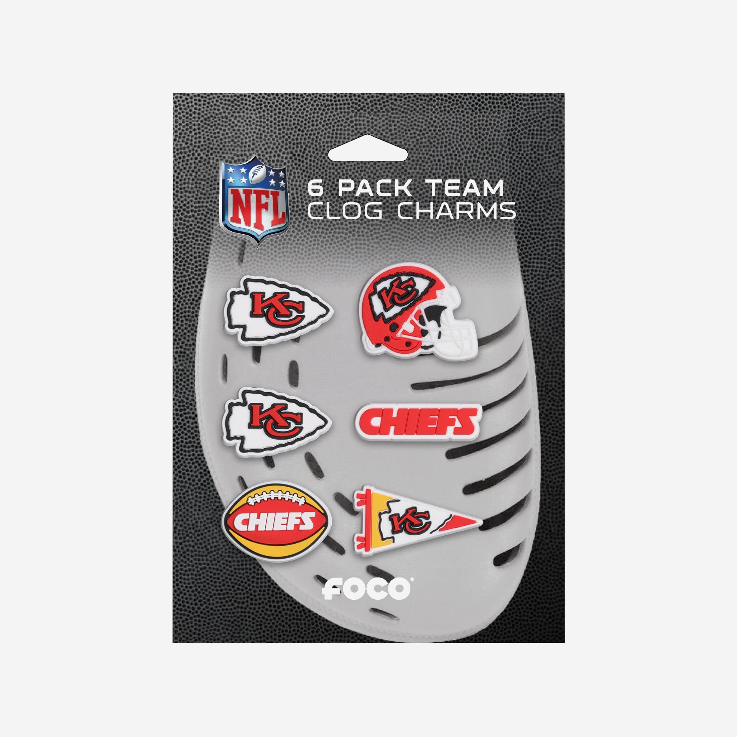 Kansas City Chiefs 6 Pack Team Clog Charms - Image 5