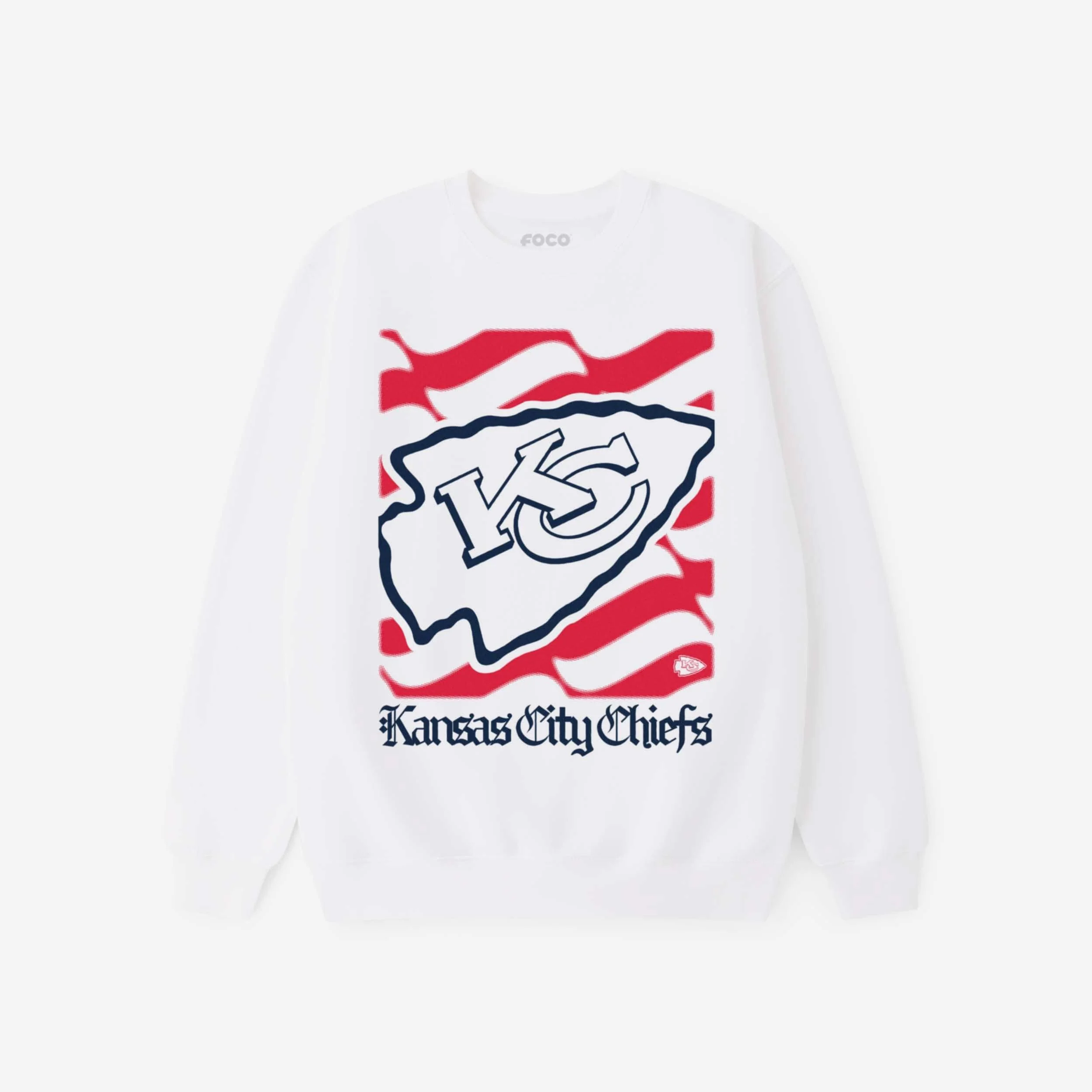 Kansas City Chiefs American Heritage Wordmark Crew Neck Sweatshirt