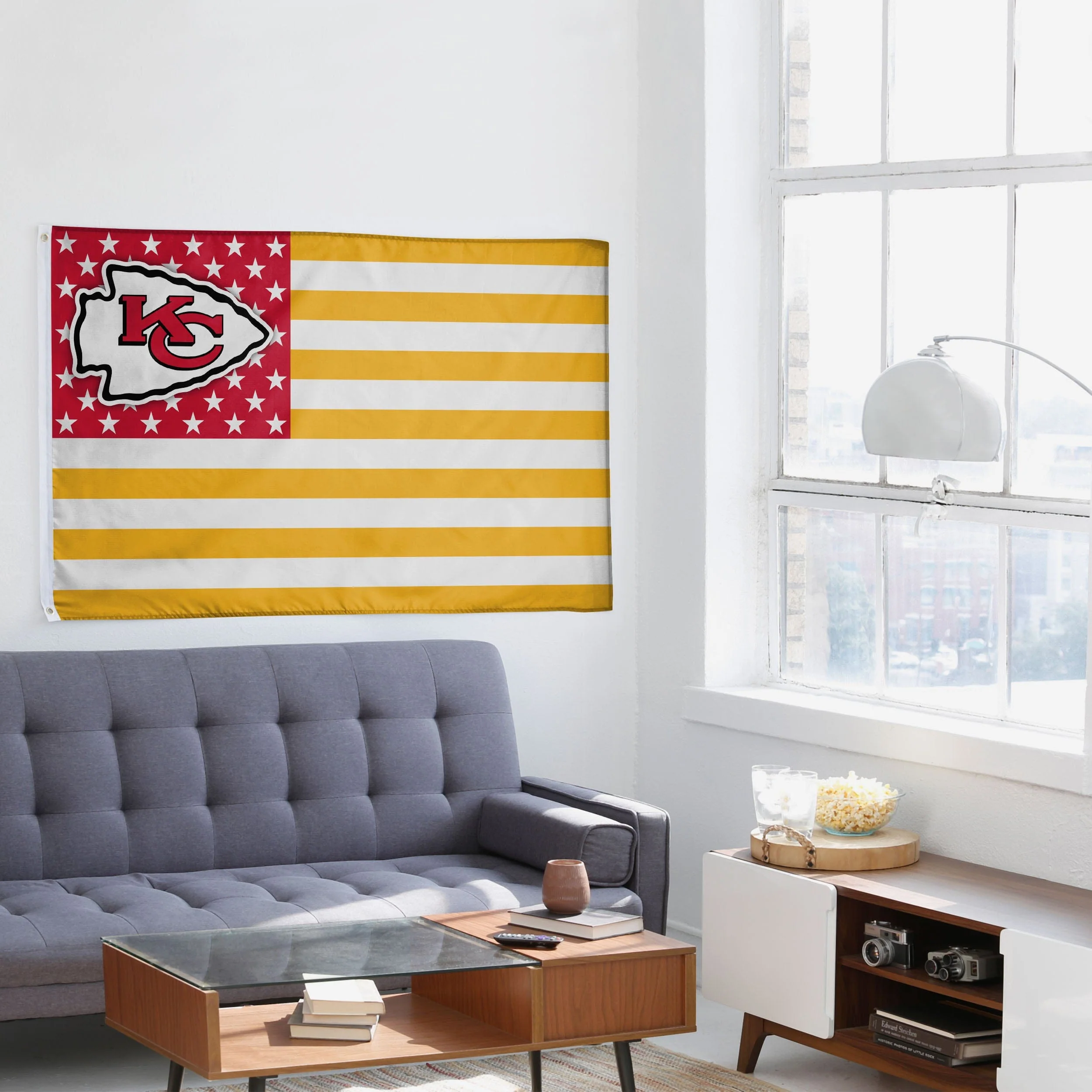 Kansas City Chiefs American Stars Horizontal Flag - Image 4
