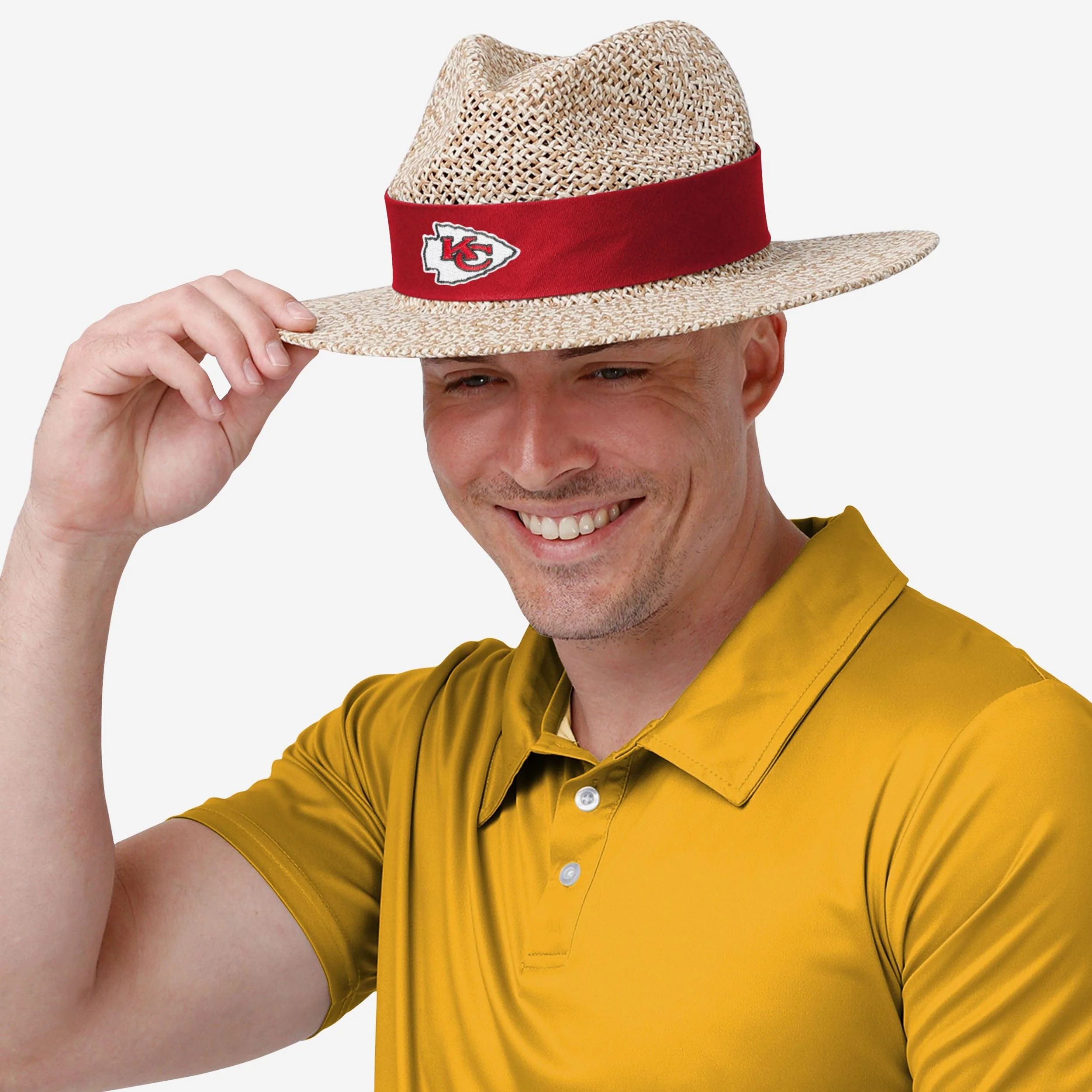 Kansas City Chiefs Band Straw Hat - Image 6