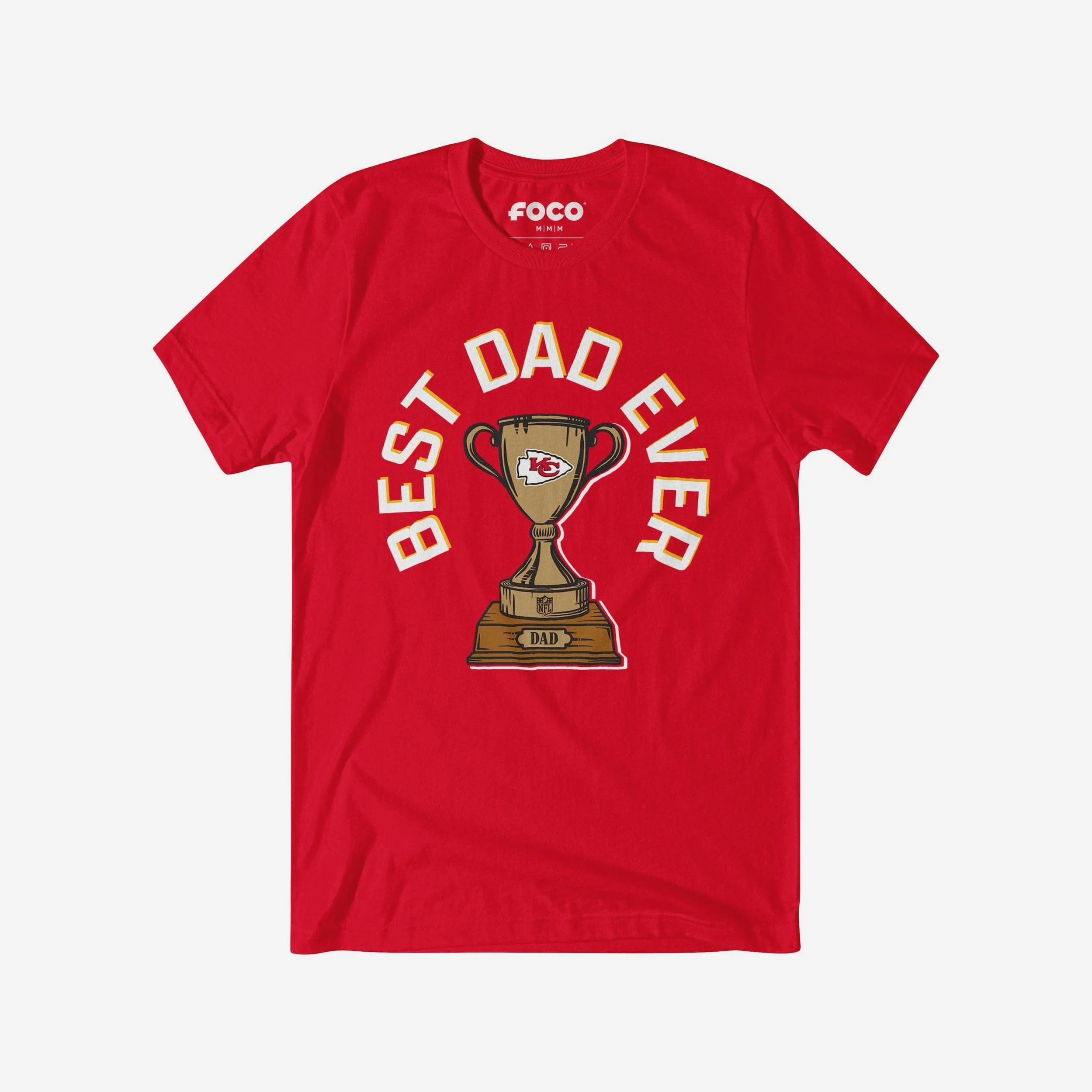 Kansas City Chiefs Best Dad Ever Trophy T-Shirt
