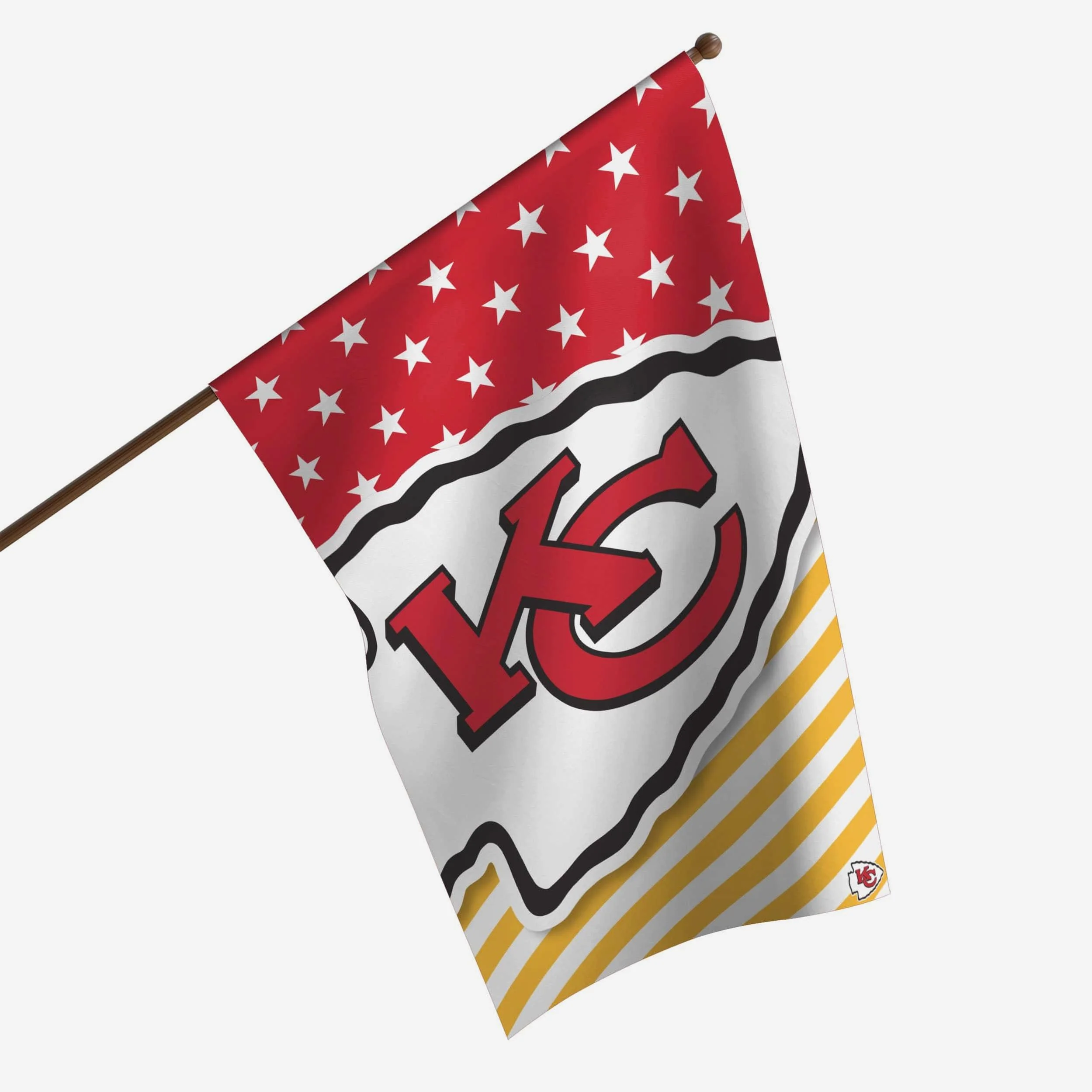 Kansas City Chiefs Big Logo Americana Vertical Flag