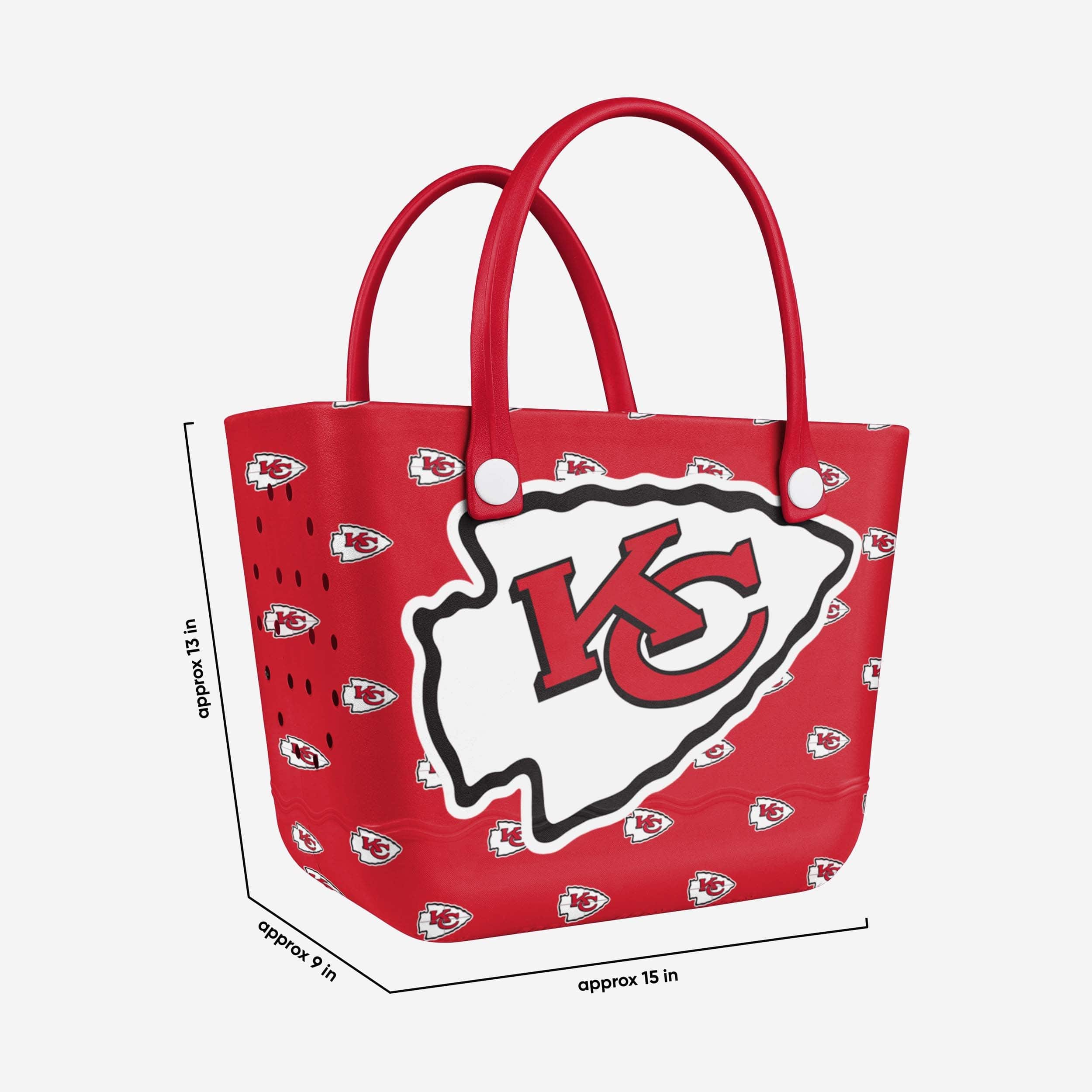 Kansas City Chiefs Big Logo Mini Print Tailgate Tote Bag - Image 3