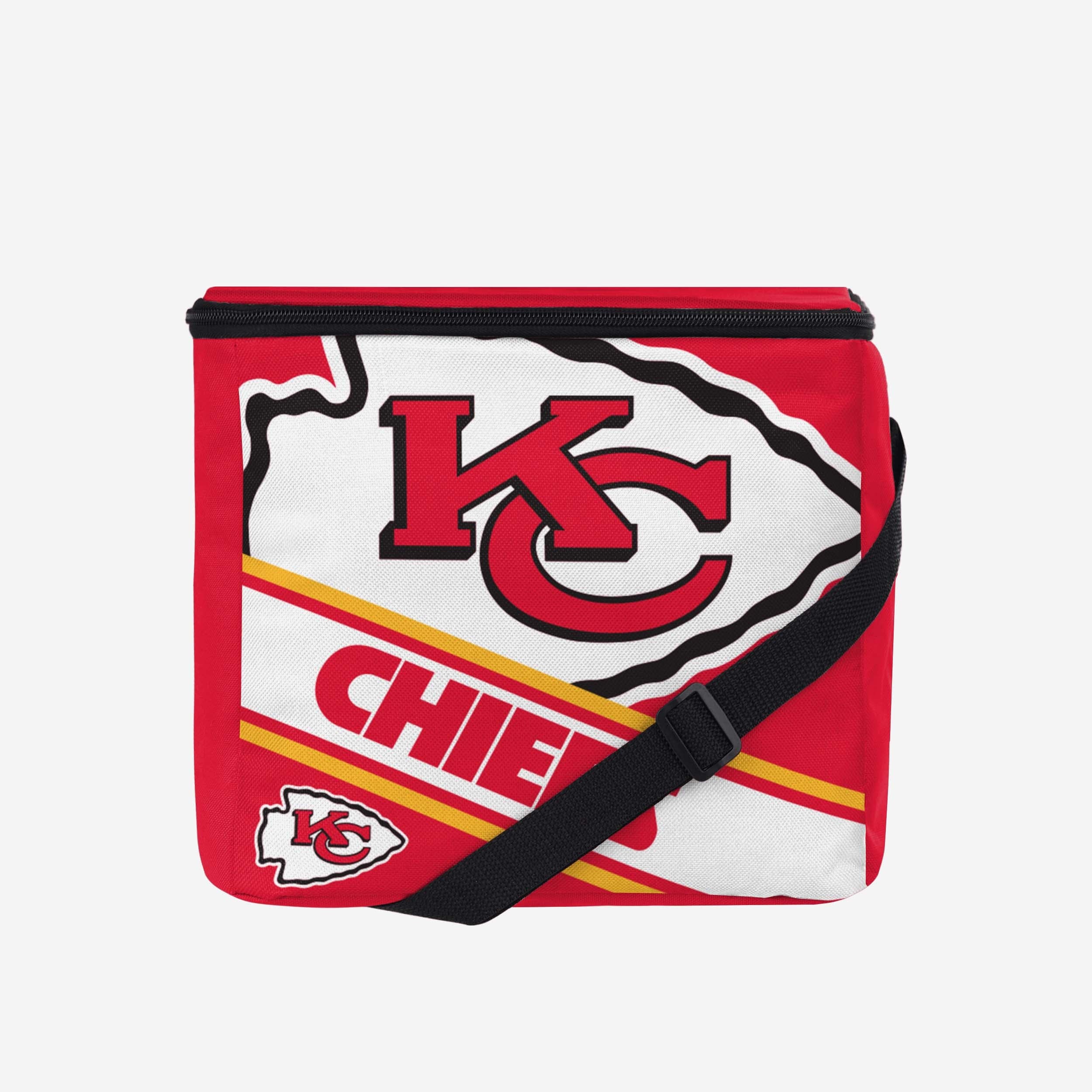 Kansas City Chiefs Big Logo Stripe 12 Pack Cooler