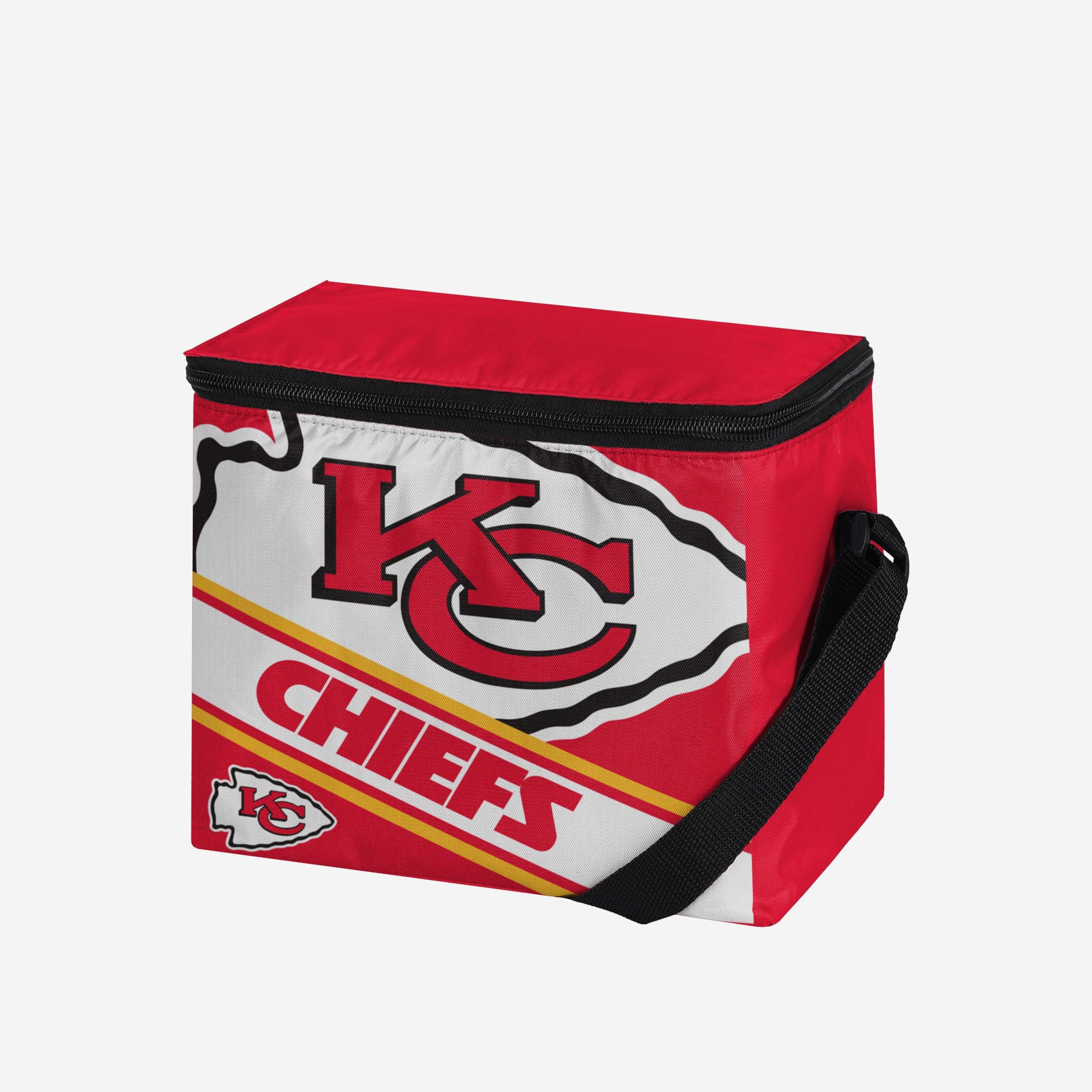 Kansas City Chiefs Big Logo Stripe 6 Pack Cooler - Image 2