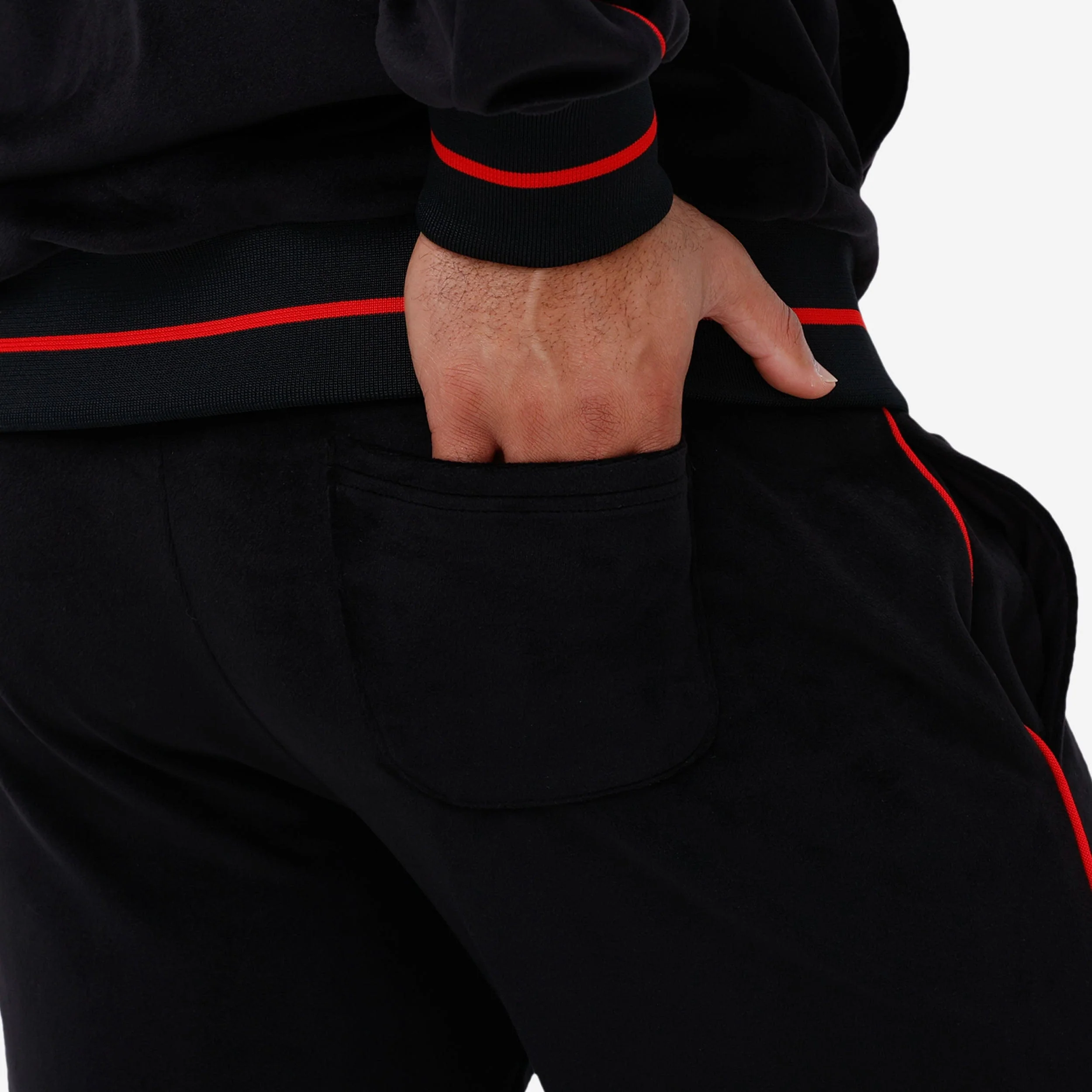 Kansas City Chiefs Black Velour Pants - Image 4