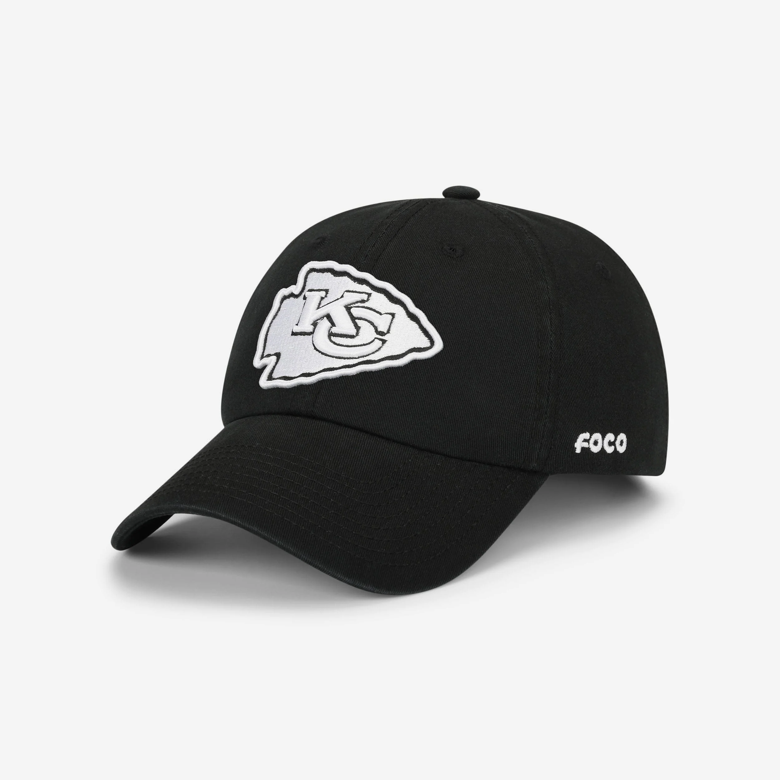 Kansas City Chiefs Black & White Casual Cap