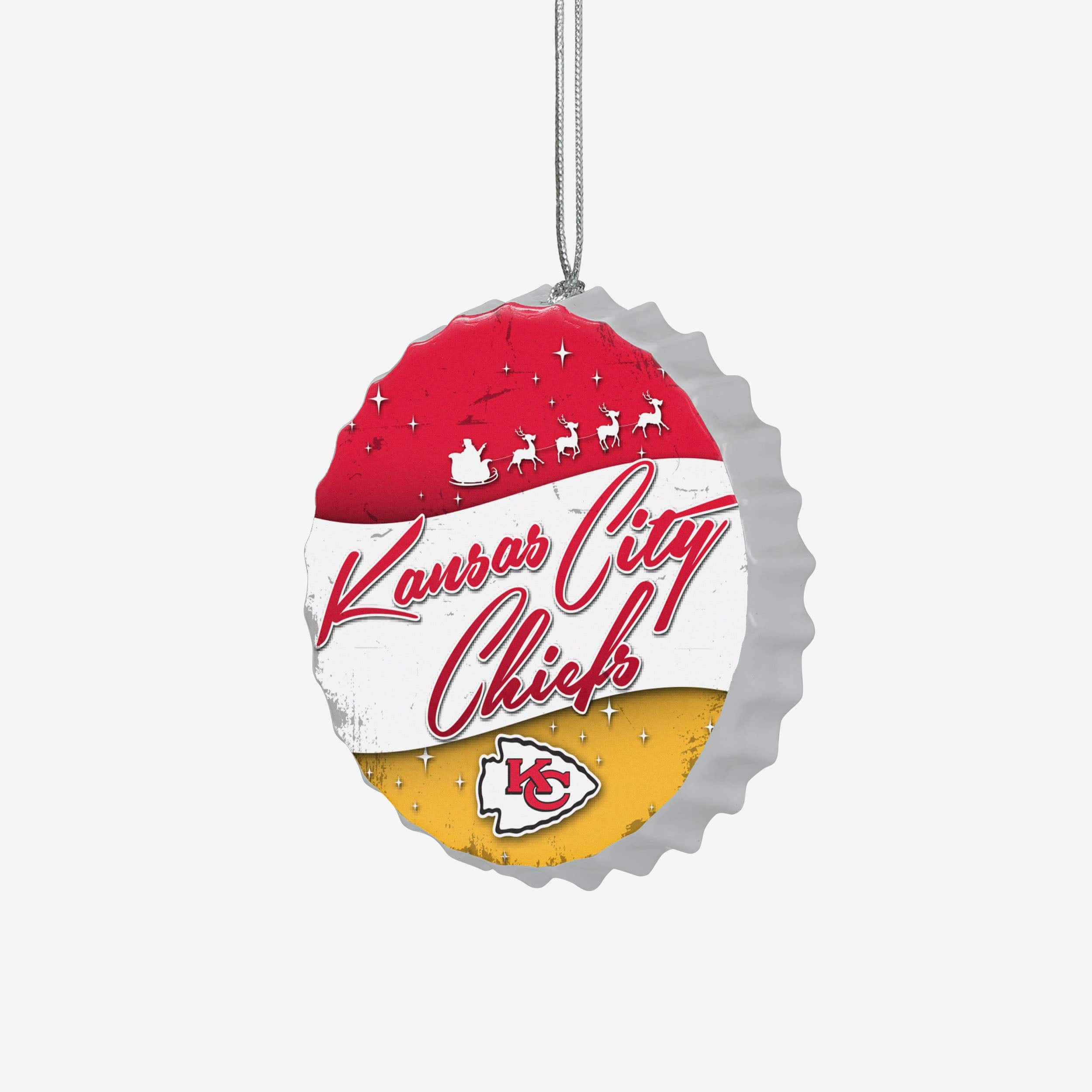 Kansas City Chiefs Bottlecap Sign Ornament - Image 2