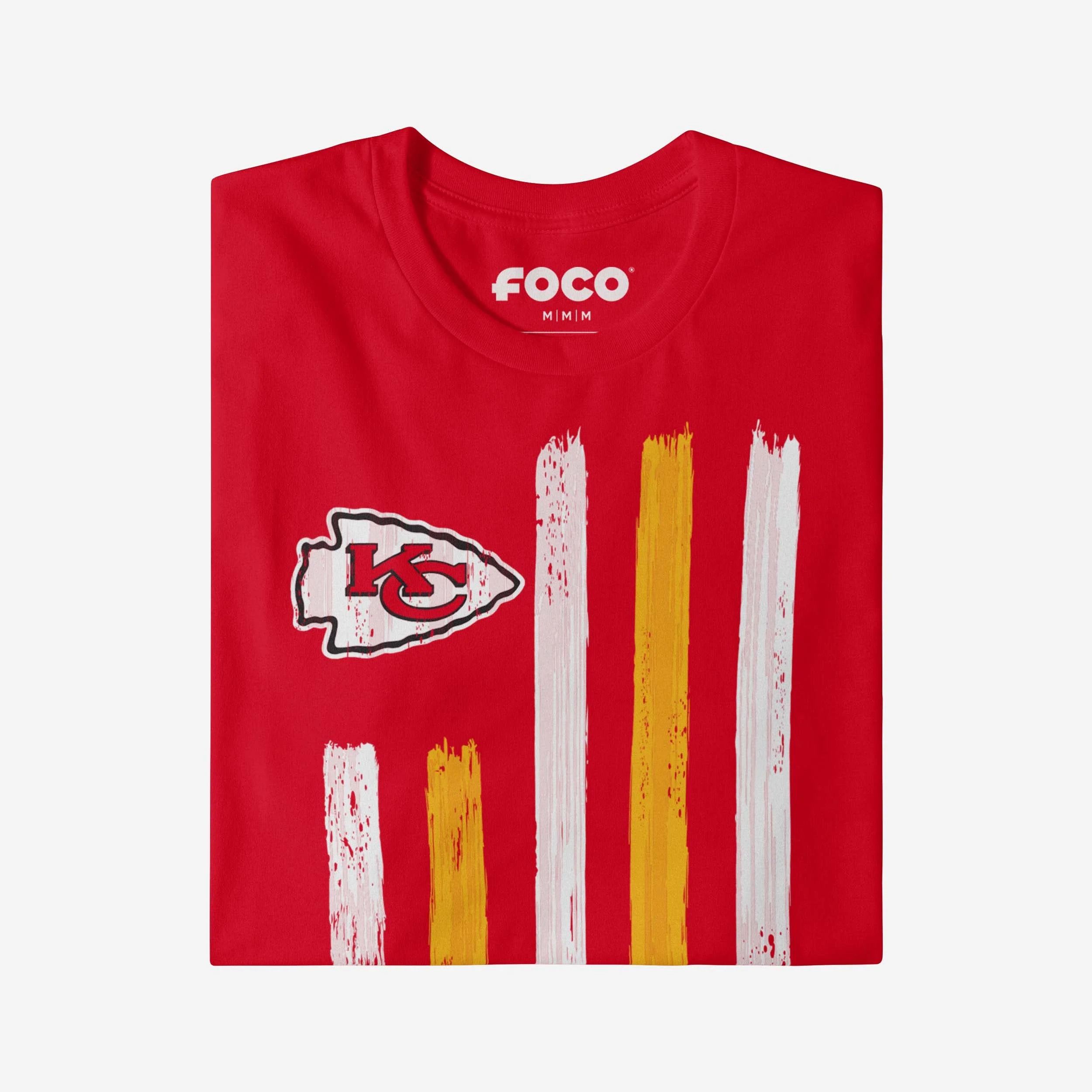 Kansas City Chiefs Brushstroke Flag T-Shirt - Image 4