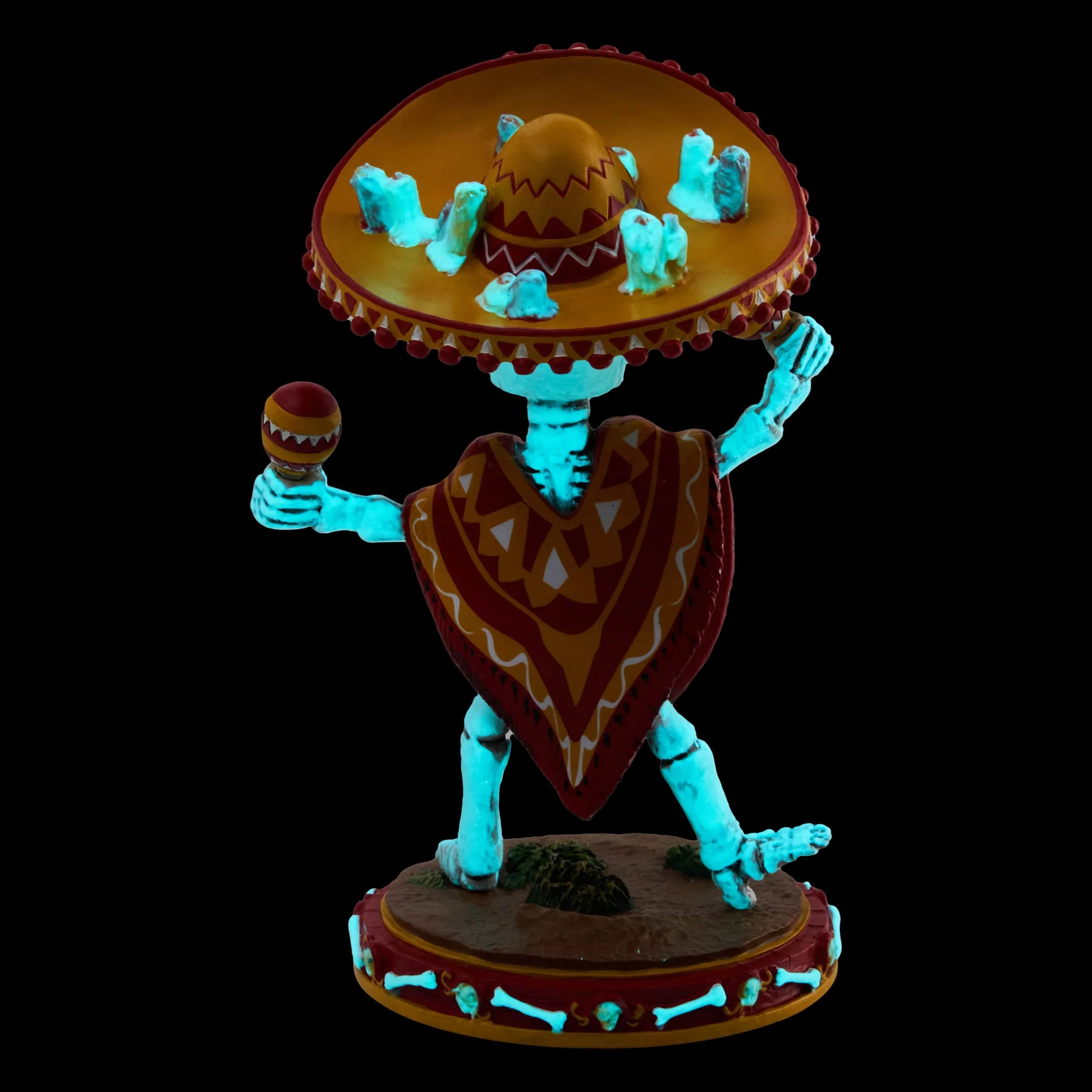 Kansas City Chiefs Calavera Glow in the Dark Bobblehead - Image 7