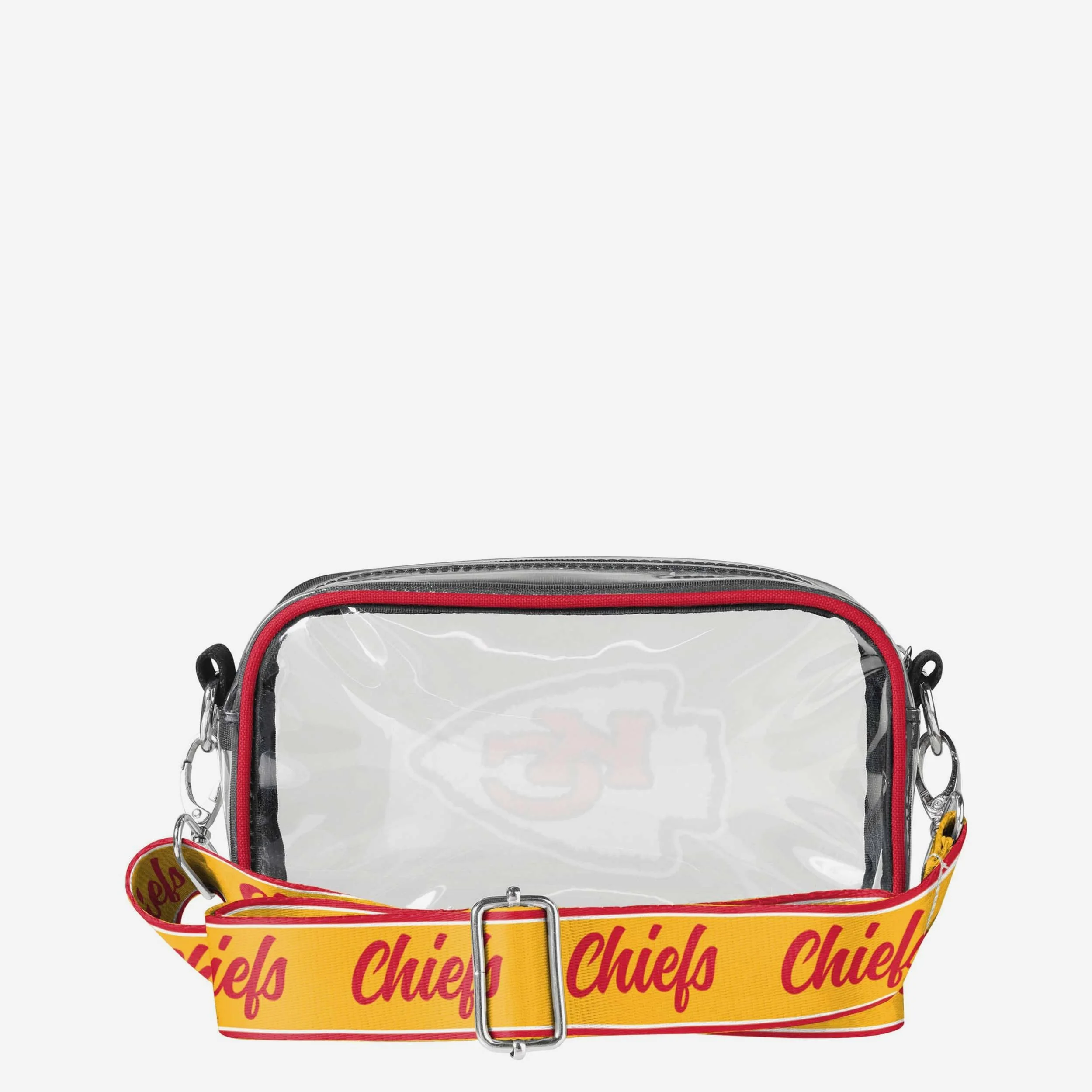 Kansas City Chiefs Chenille Logo Clear Crossbody Bag - Image 5