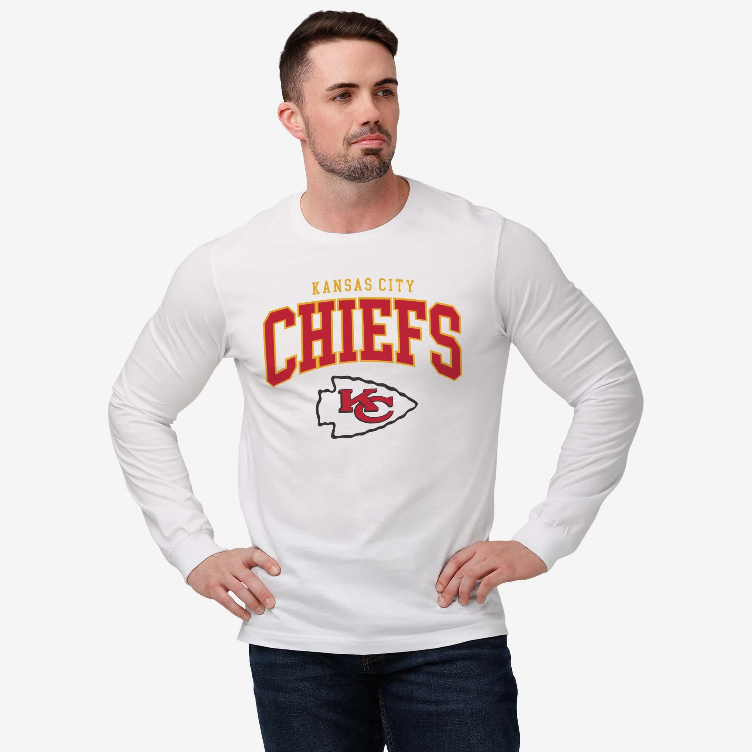 Kansas City Chiefs Classic Logo Long Sleeve T-Shirt - Image 2