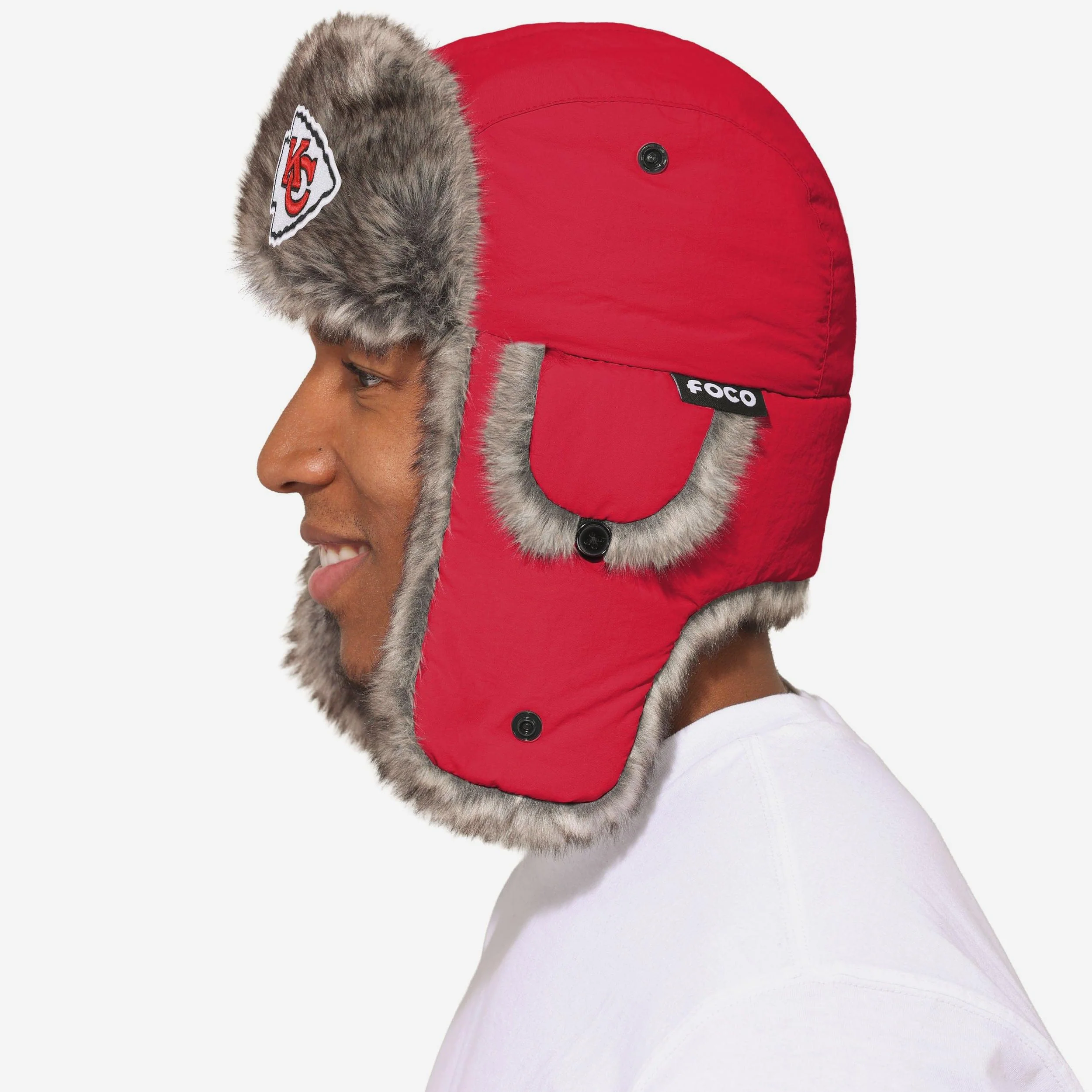 Kansas City Chiefs Faux Fur Trapper Hat - Image 2