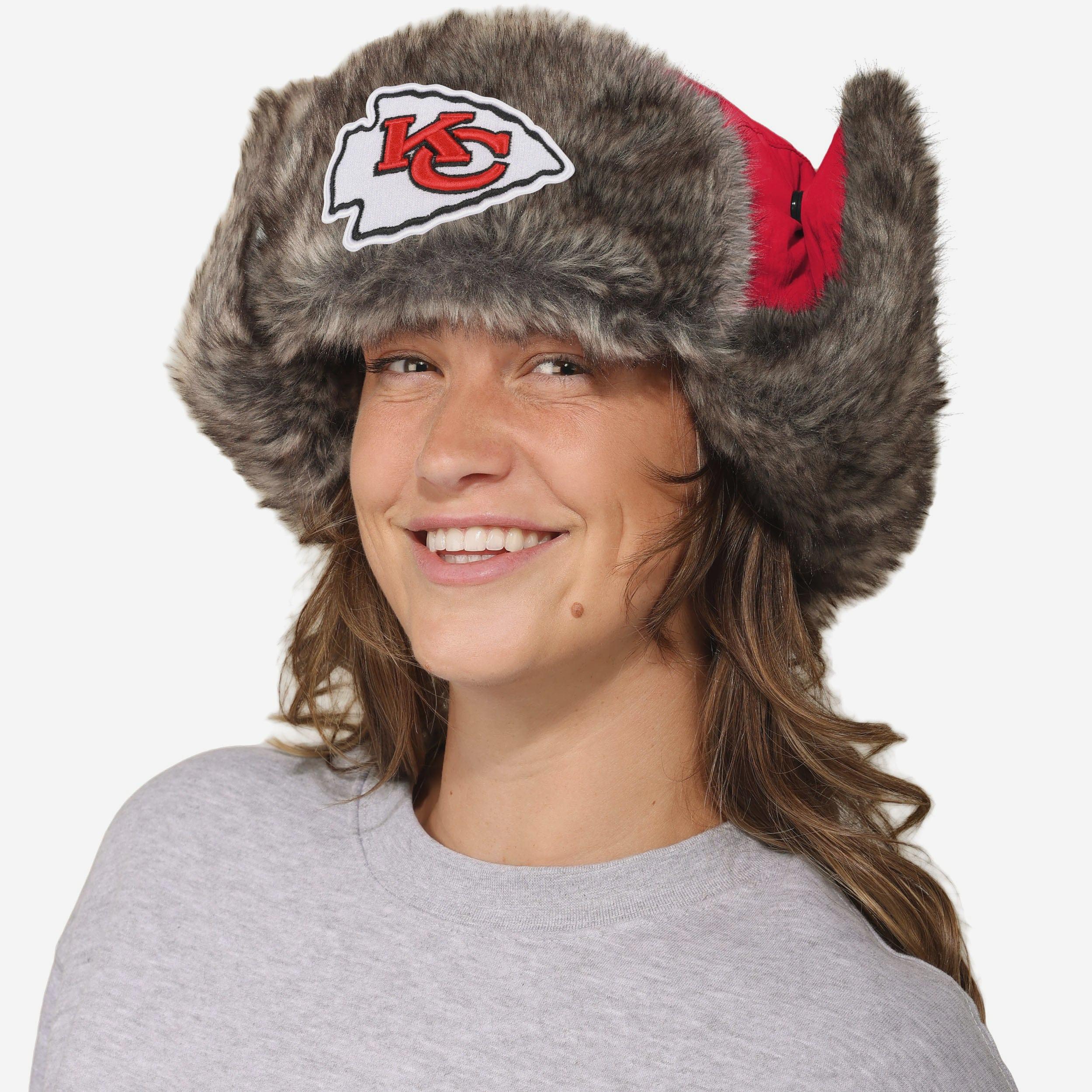 Kansas City Chiefs Faux Fur Trapper Hat - Image 3
