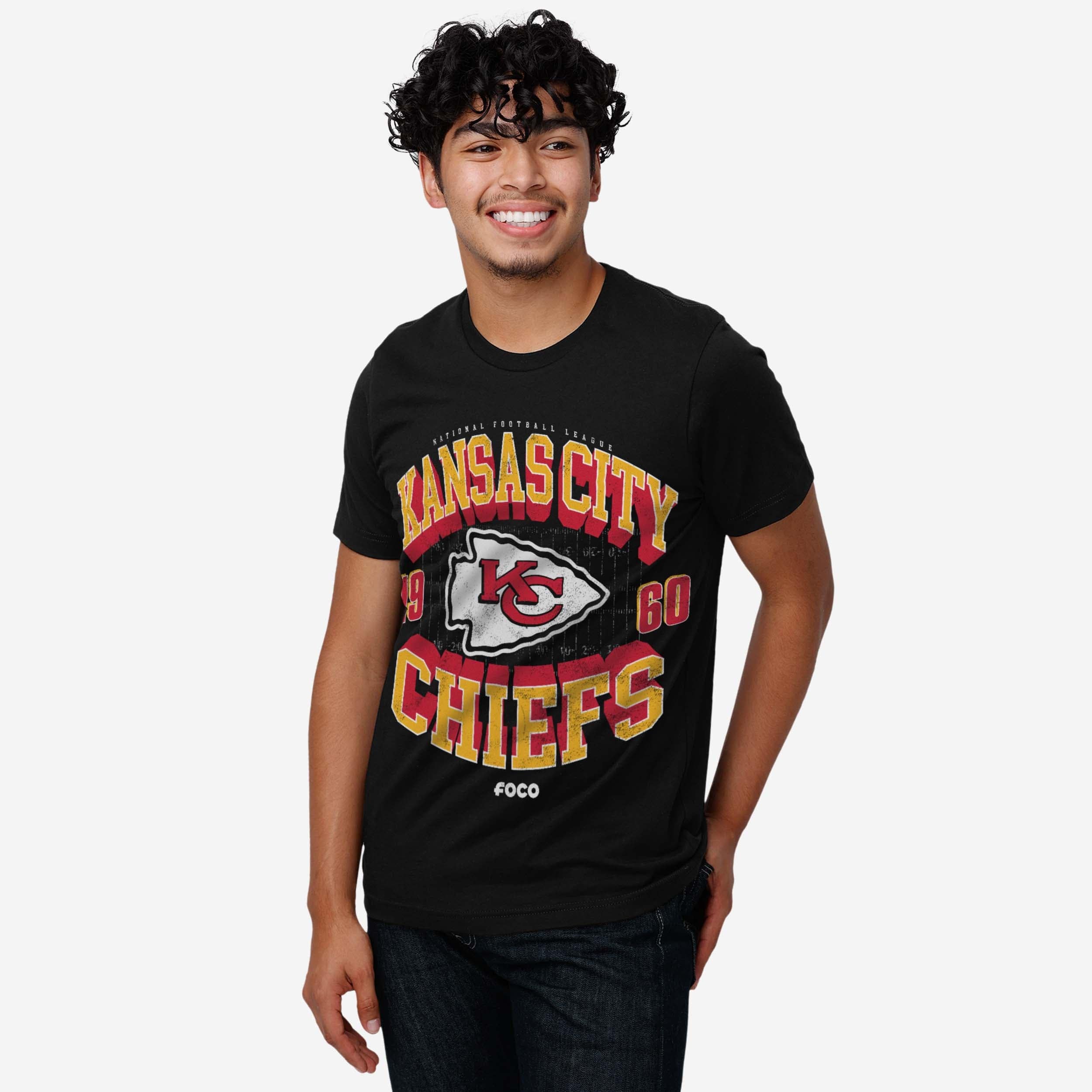 Kansas City Chiefs Field Arched Wordmark T-Shirt - Image 6