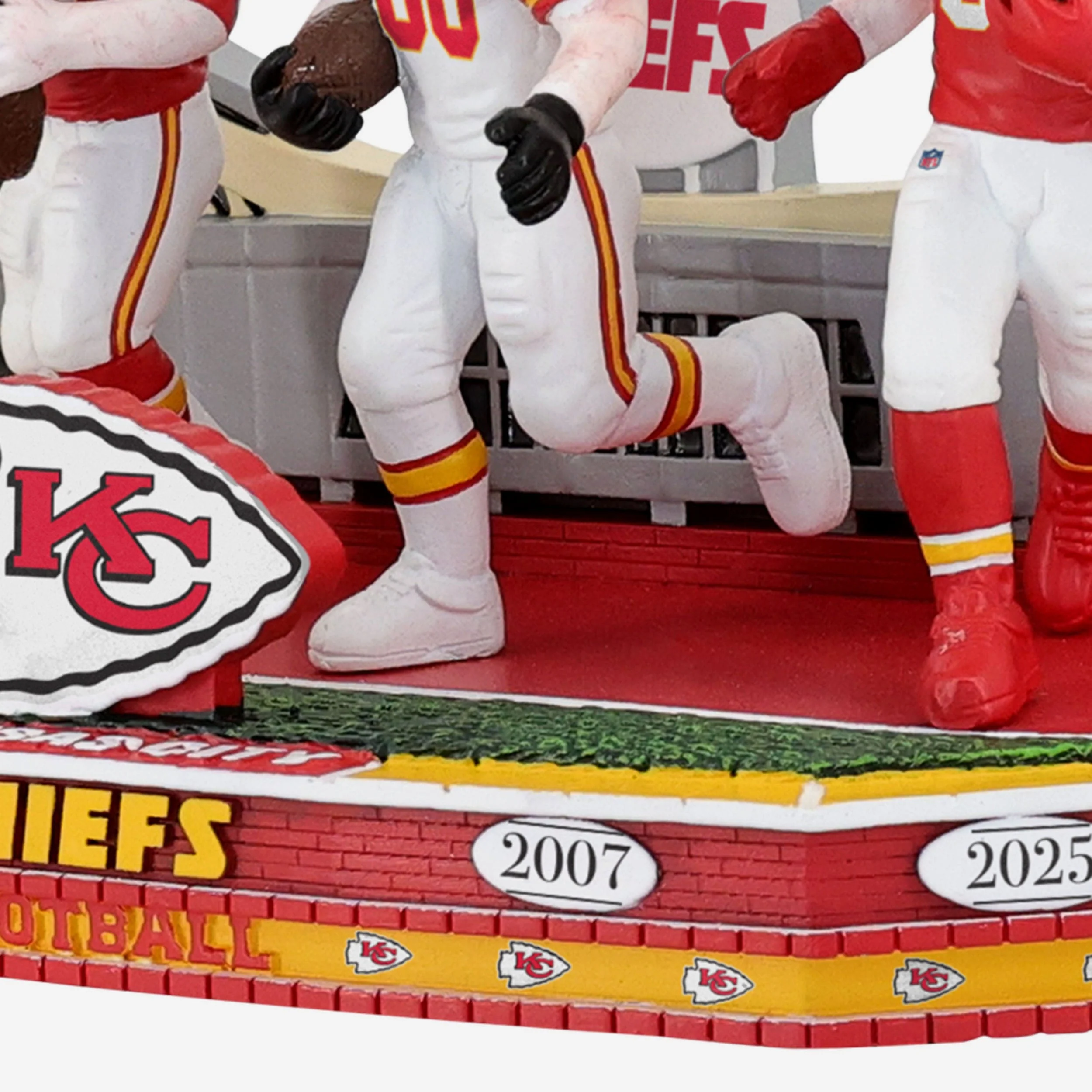 Kansas City Chiefs Football Uniform Timeline Mini Bobblehead Scene - Image 6