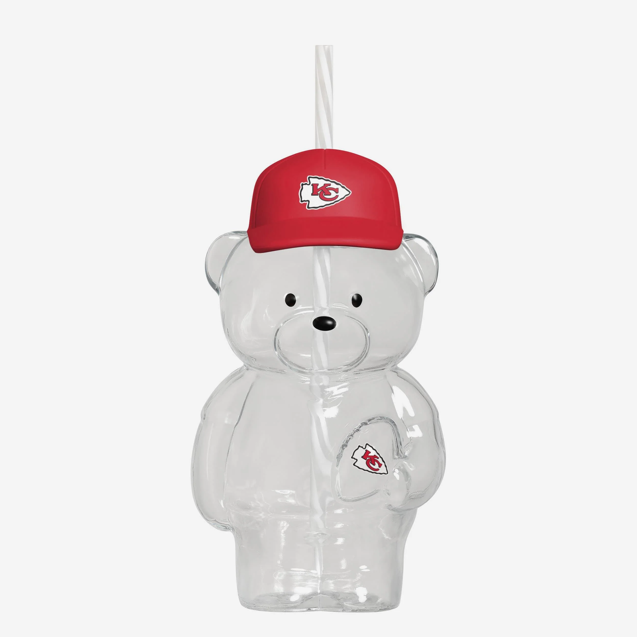 Kansas City Chiefs Glass Bear Tumbler